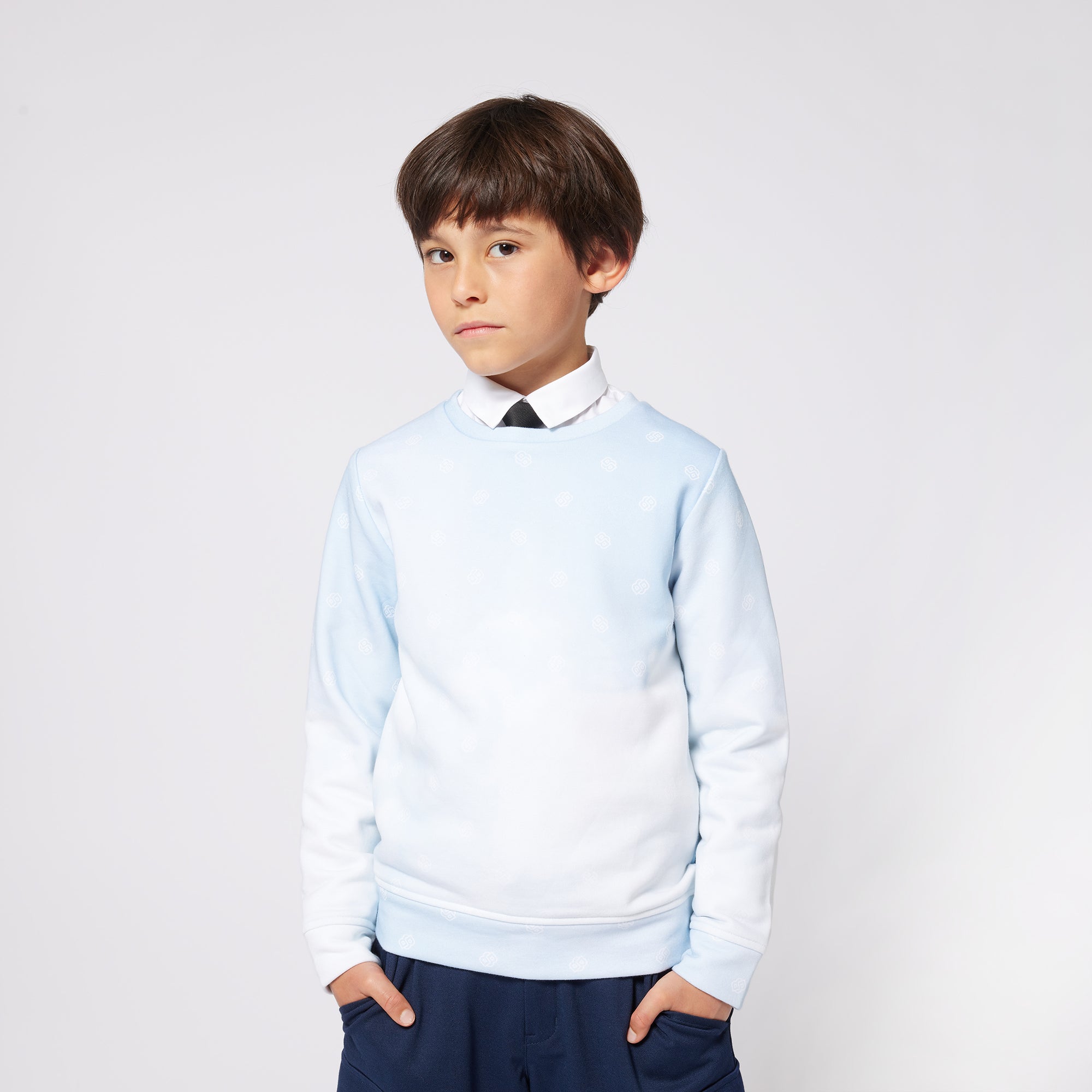 Boys Navy Simple Tie