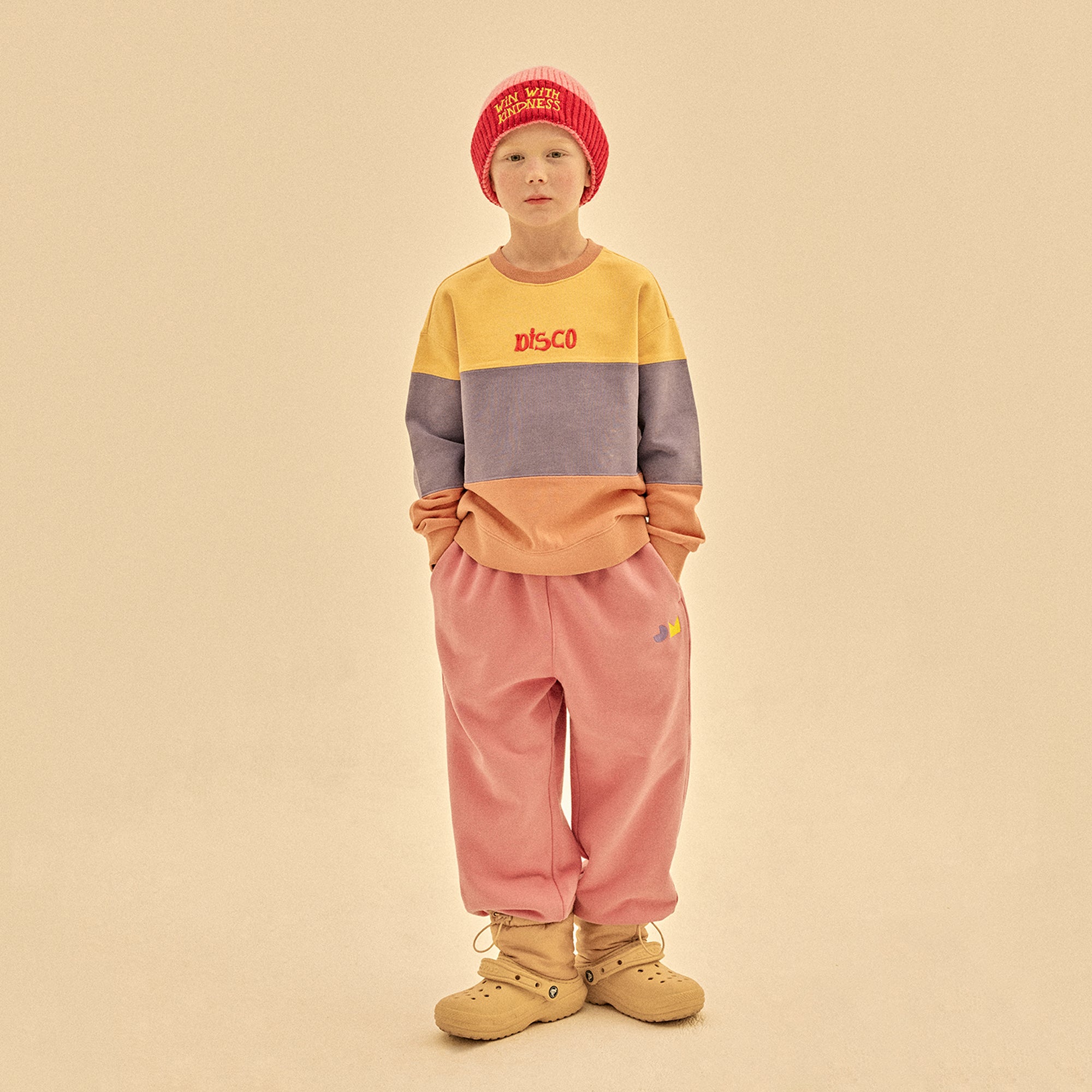 Boys & Girls Multicolor Stripes Cotton Sweatshirt