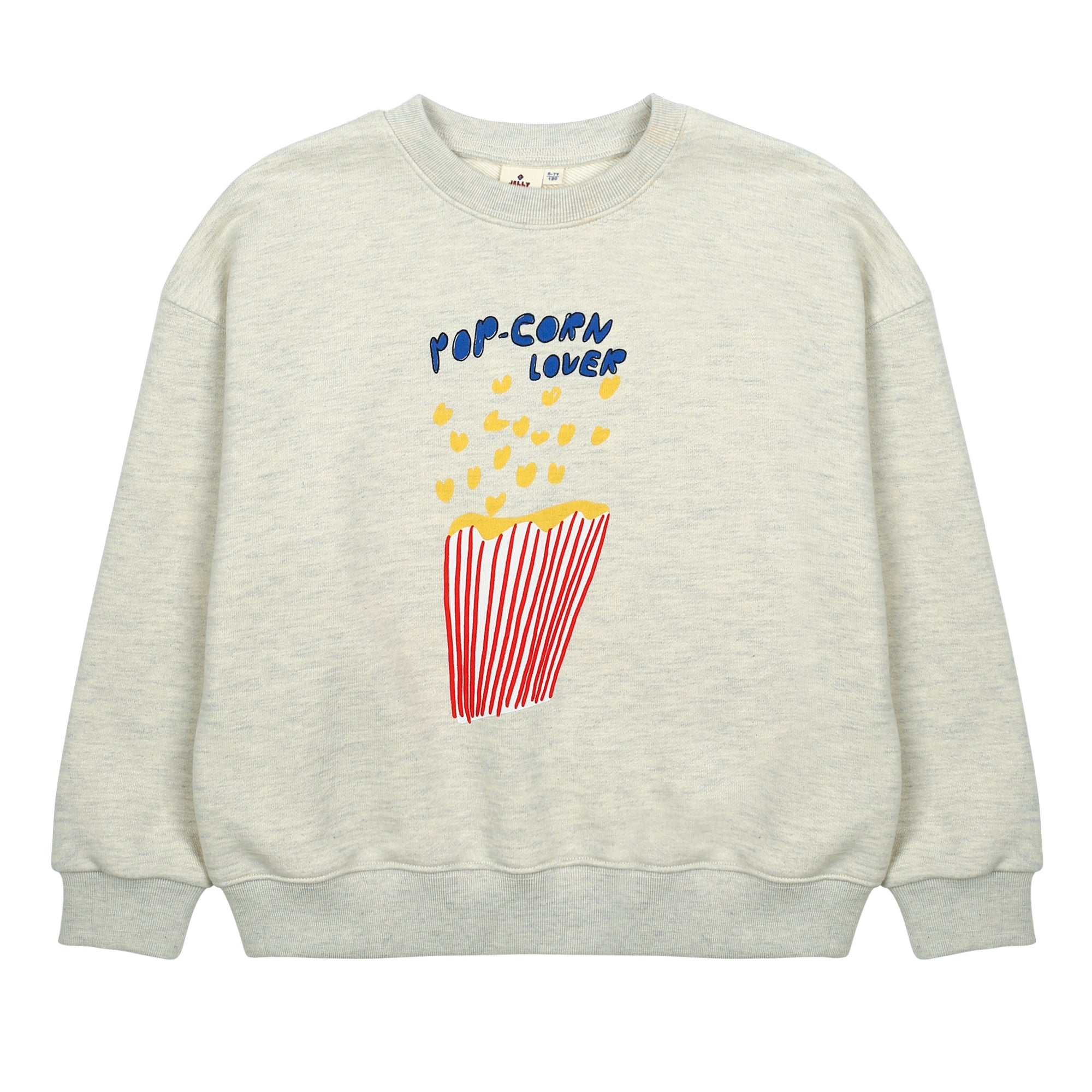 Boys & Girls Beige Printed Cotton Sweatshirt