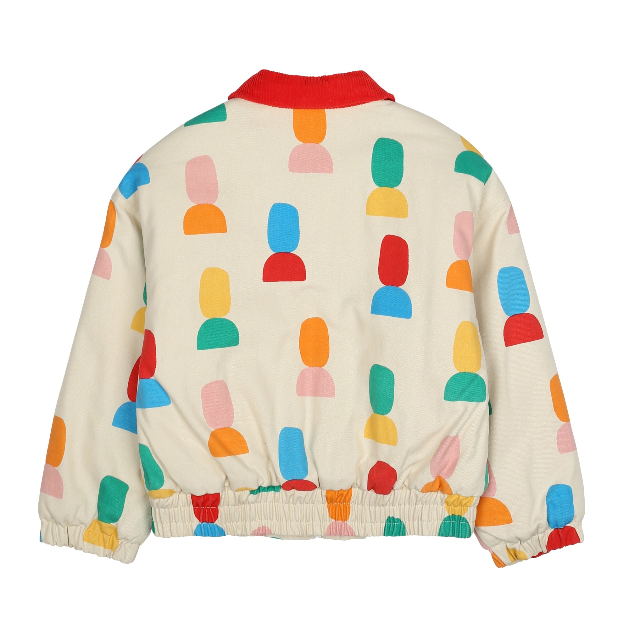 Boys & Girls Ivory Printed Zip-Up Jacket