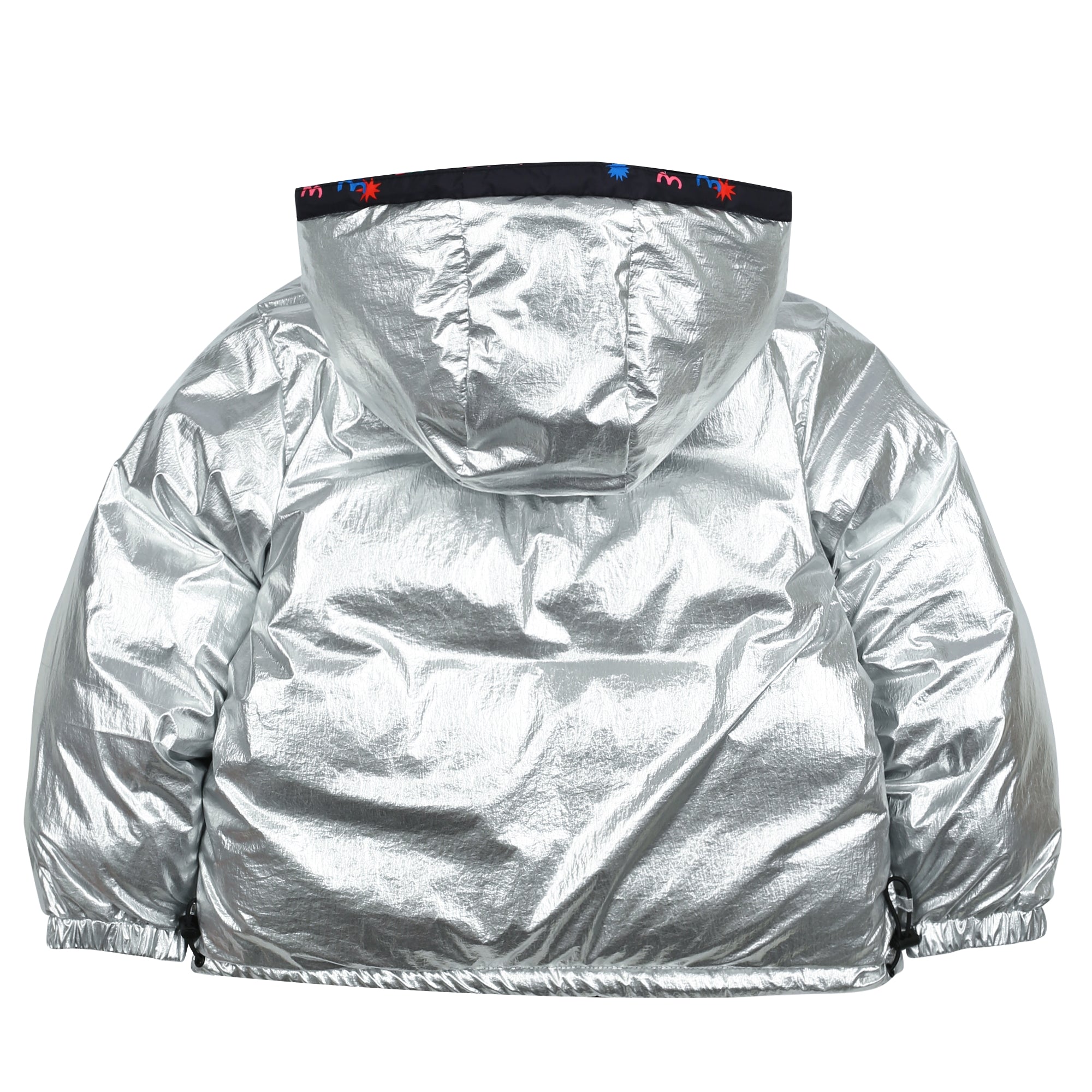 Boys & Girls Silver Reversible Padded Down Jacket