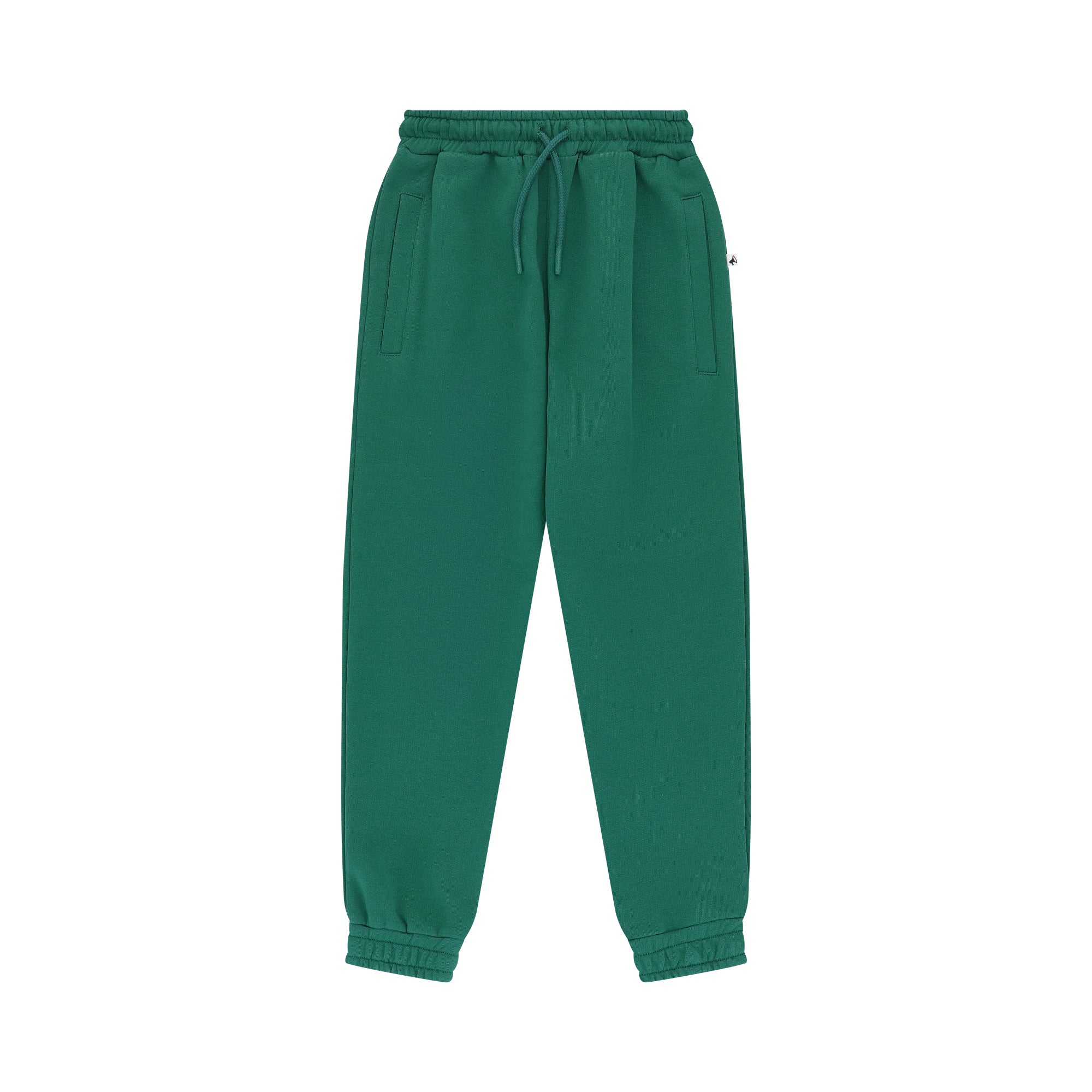 Boys & Girls Green Cotton Trousers