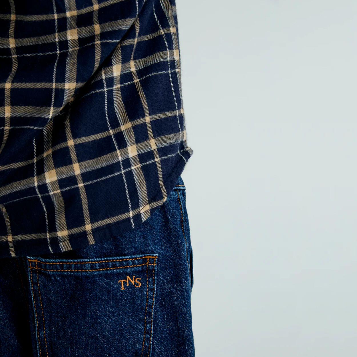 Boys Blue Check Cotton Shirt