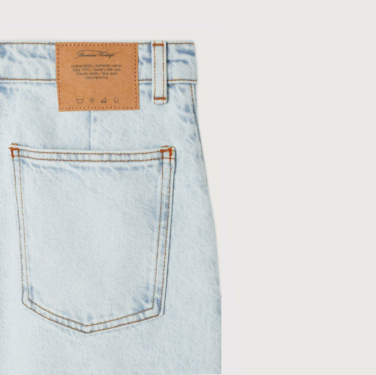 Women Light Blue Demin Skirt