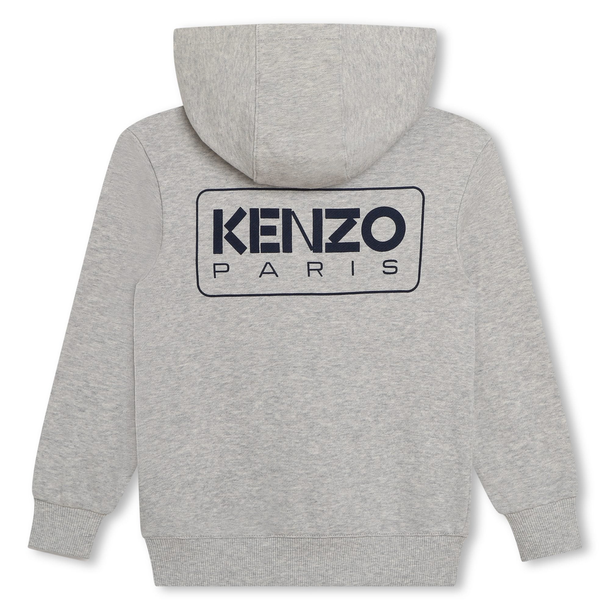 Boys & Girls Grey Cotton Zip-Up Top