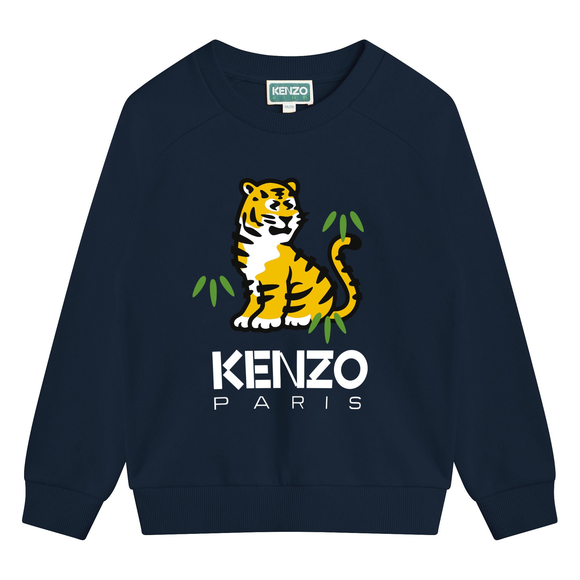 Boys & Girls Navy Logo Cotton Sweatshirt