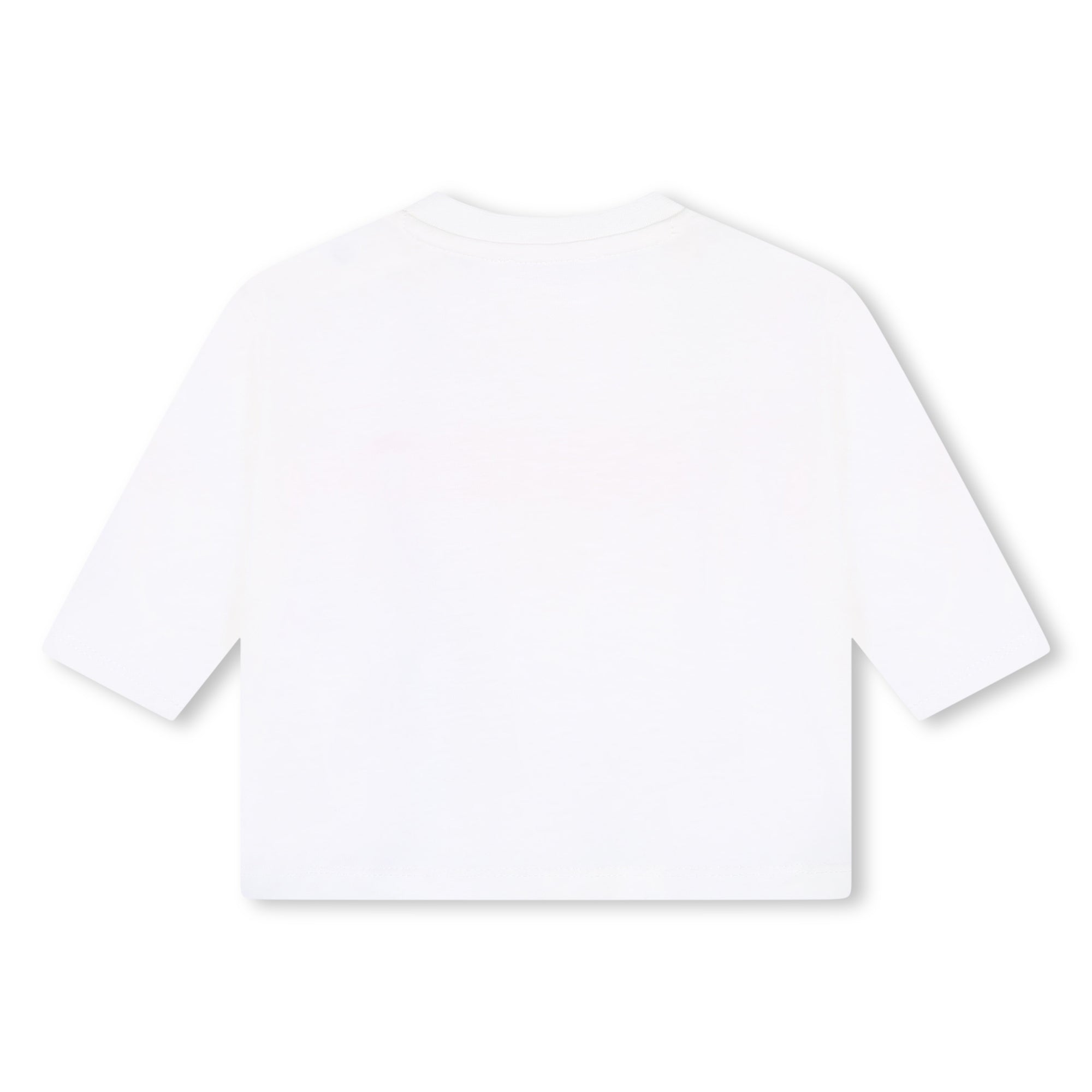 Baby Girls White Cotton T-Shirt