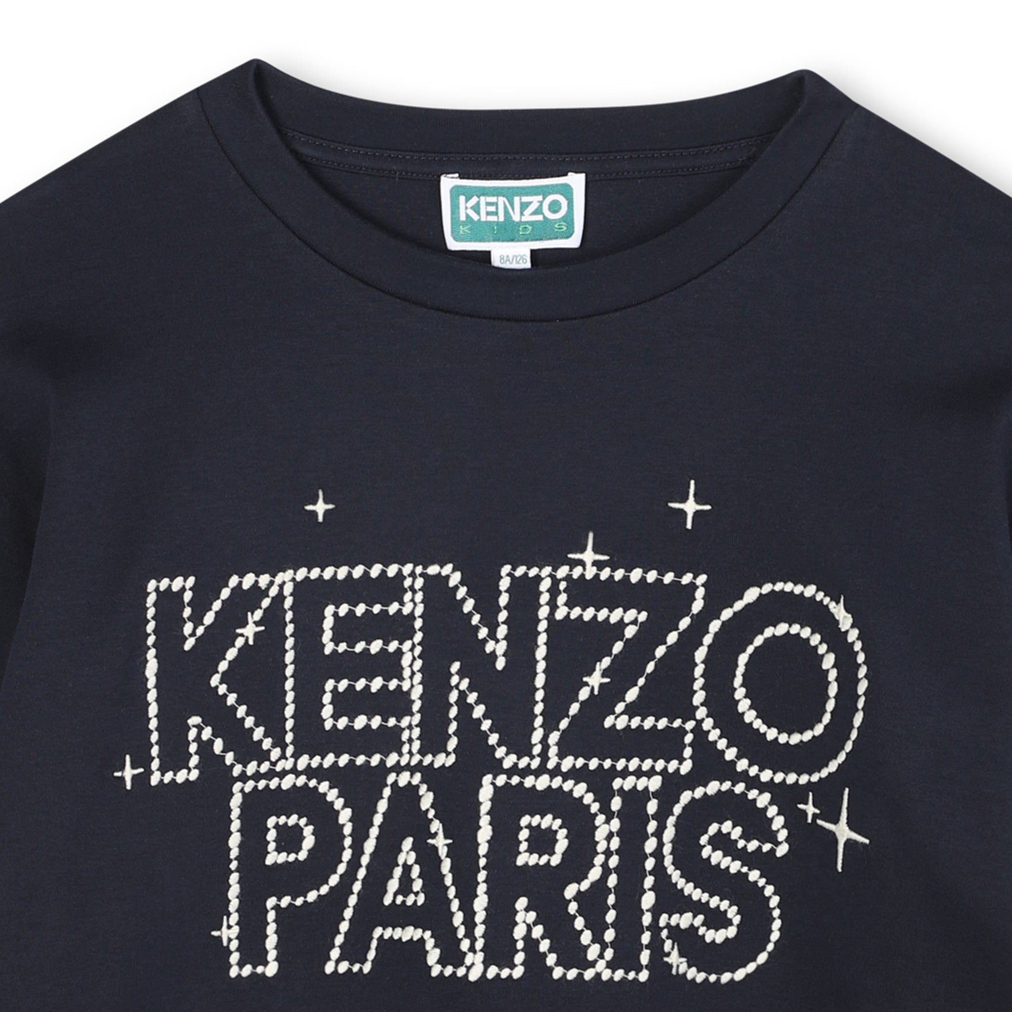 Boys Dark Blue Cotton T-Shirt