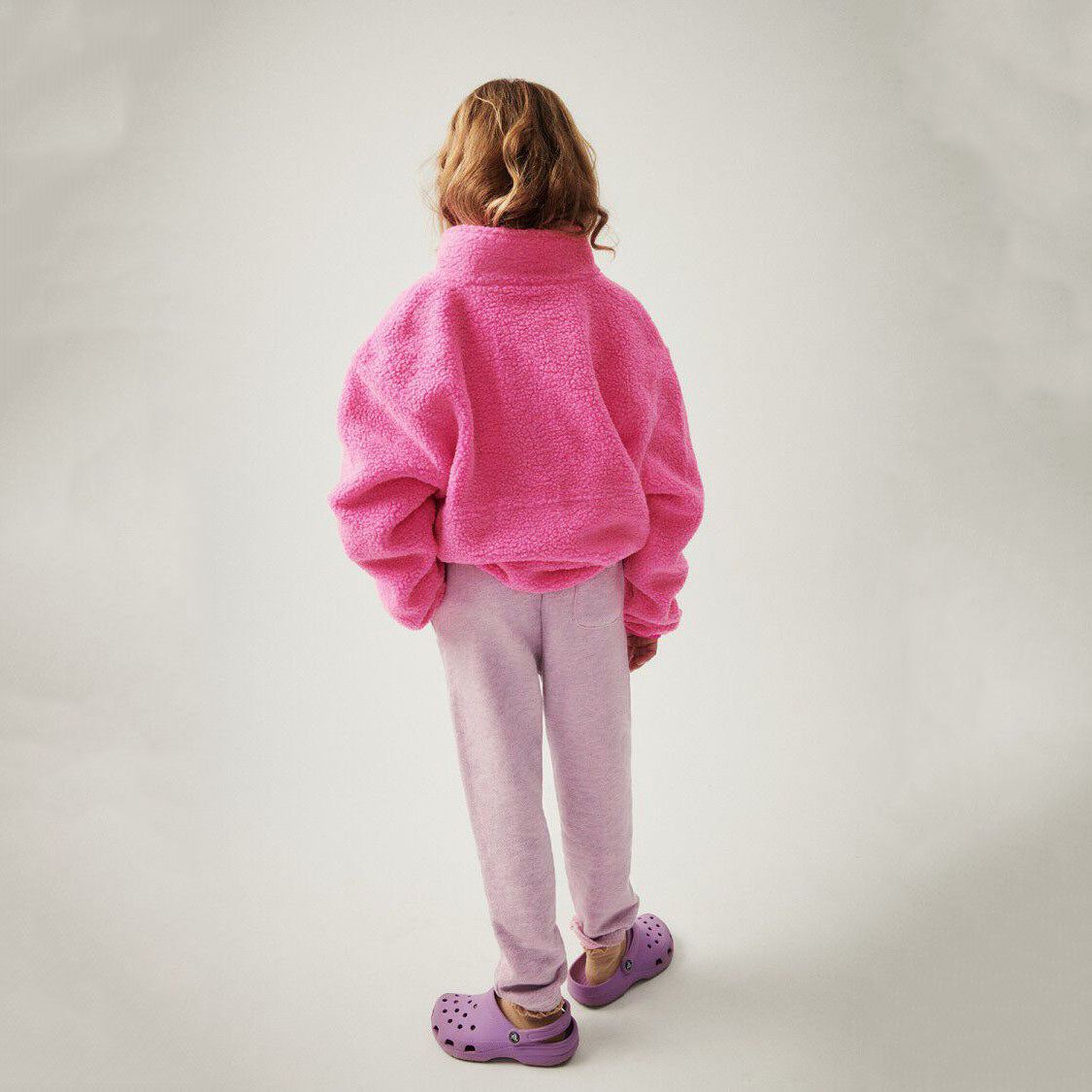 Boys & Girls Mauve Cotton Trousers