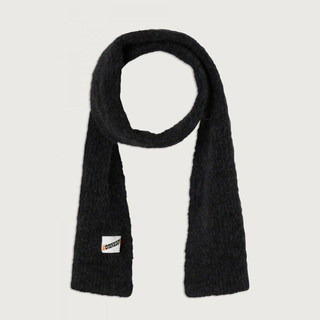 Boys & Girls Black Knit Scarf(142x25cm)