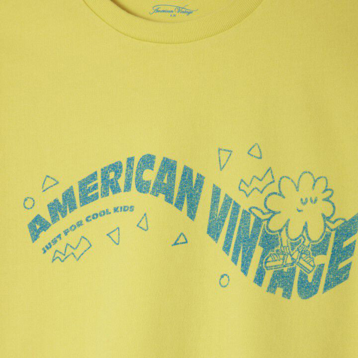 Boys & Girls Yellow Logo Cotton T-Shirt