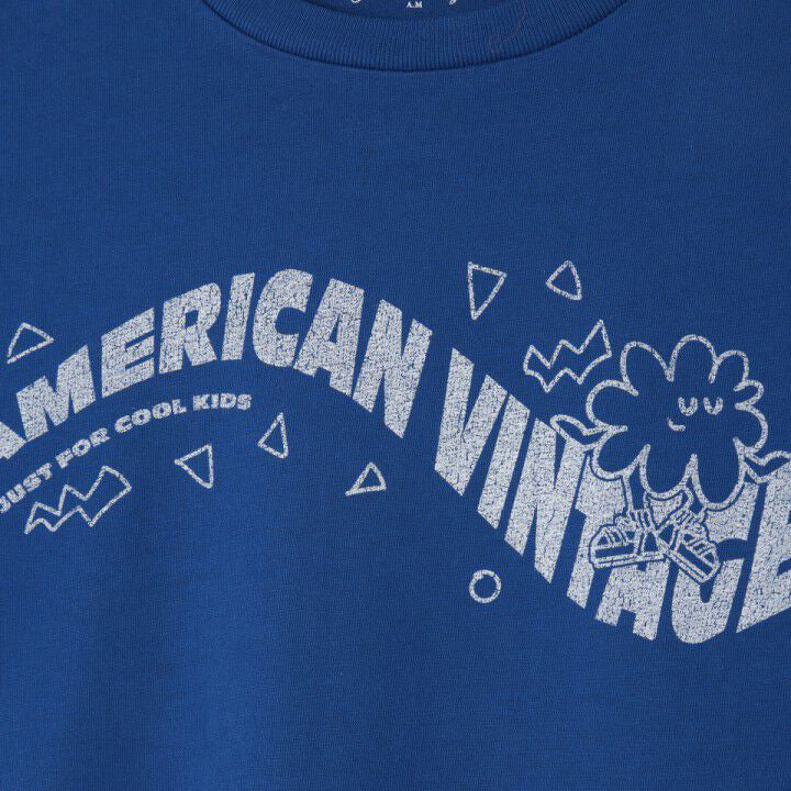 Boys & Girls Blue Logo Cotton T-Shirt