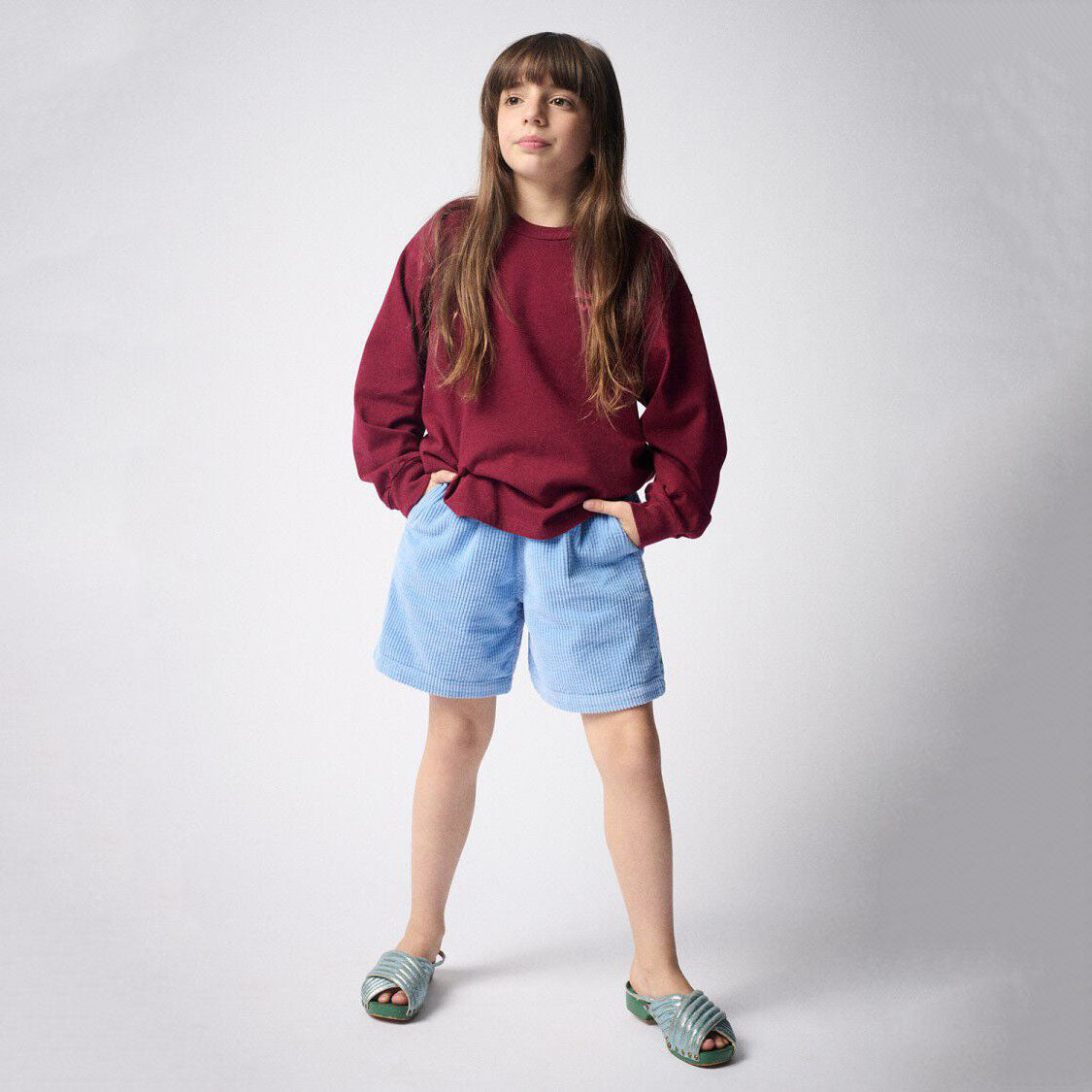 Boys & Girls Wine Red Cotton T-Shirt