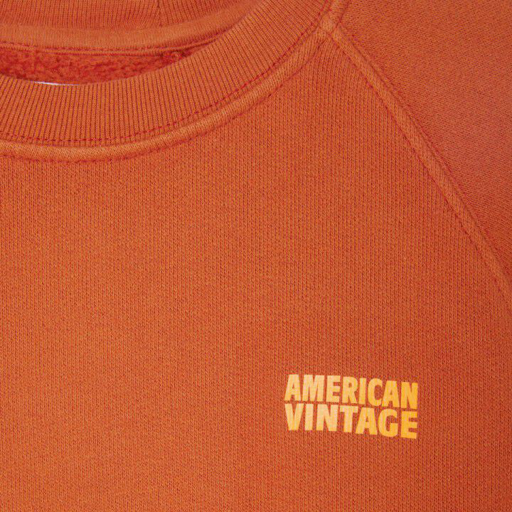 Boys & Girls Orange Cotton Sweatshirt
