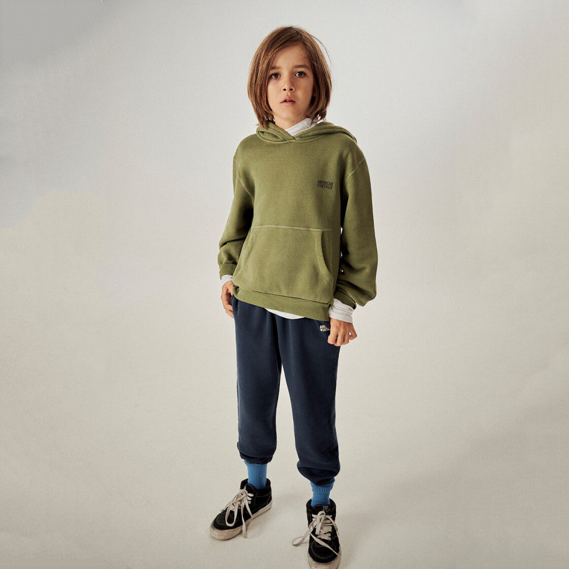 Boys & Girls Navy Cotton Trousers