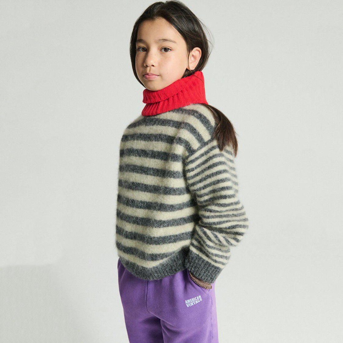 Boys & Girls Purple Cotton Trousers
