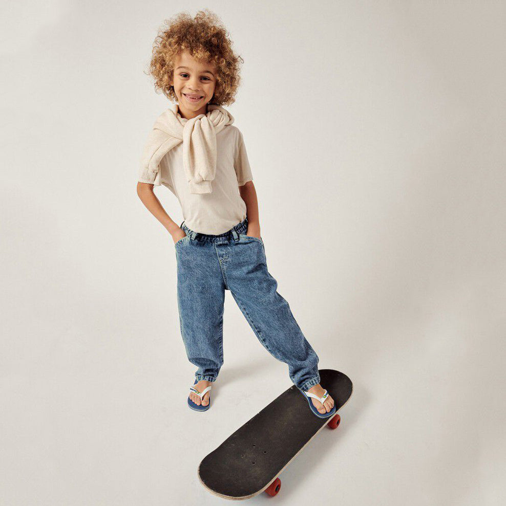 Boys & Girls Blue Denim Trousers