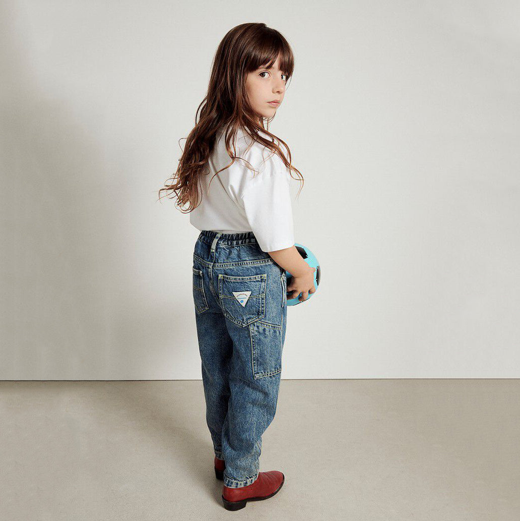 Boys & Girls Blue Denim Trousers
