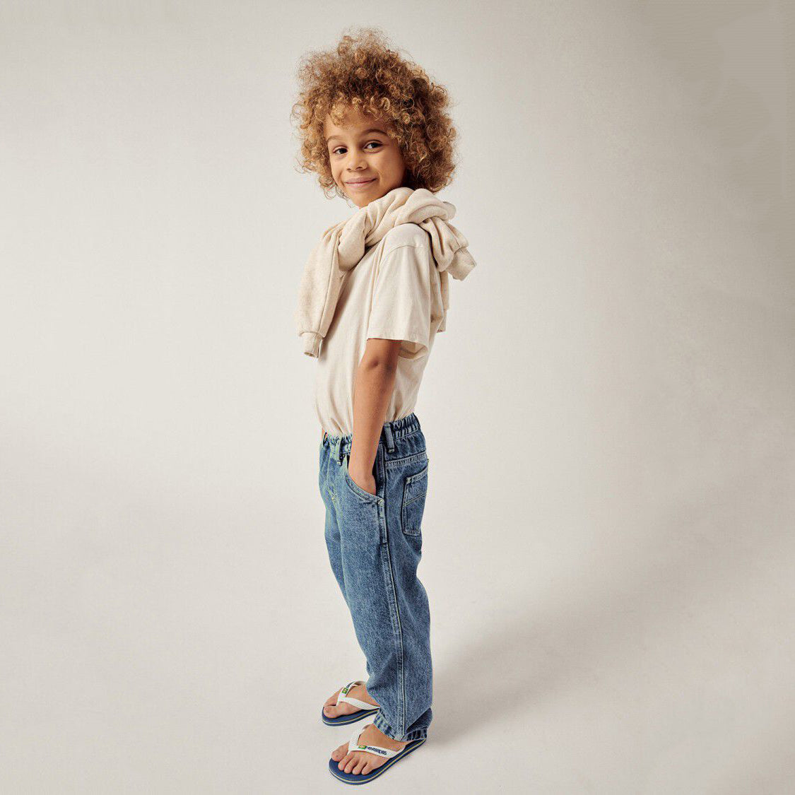 Boys & Girls Blue Denim Trousers