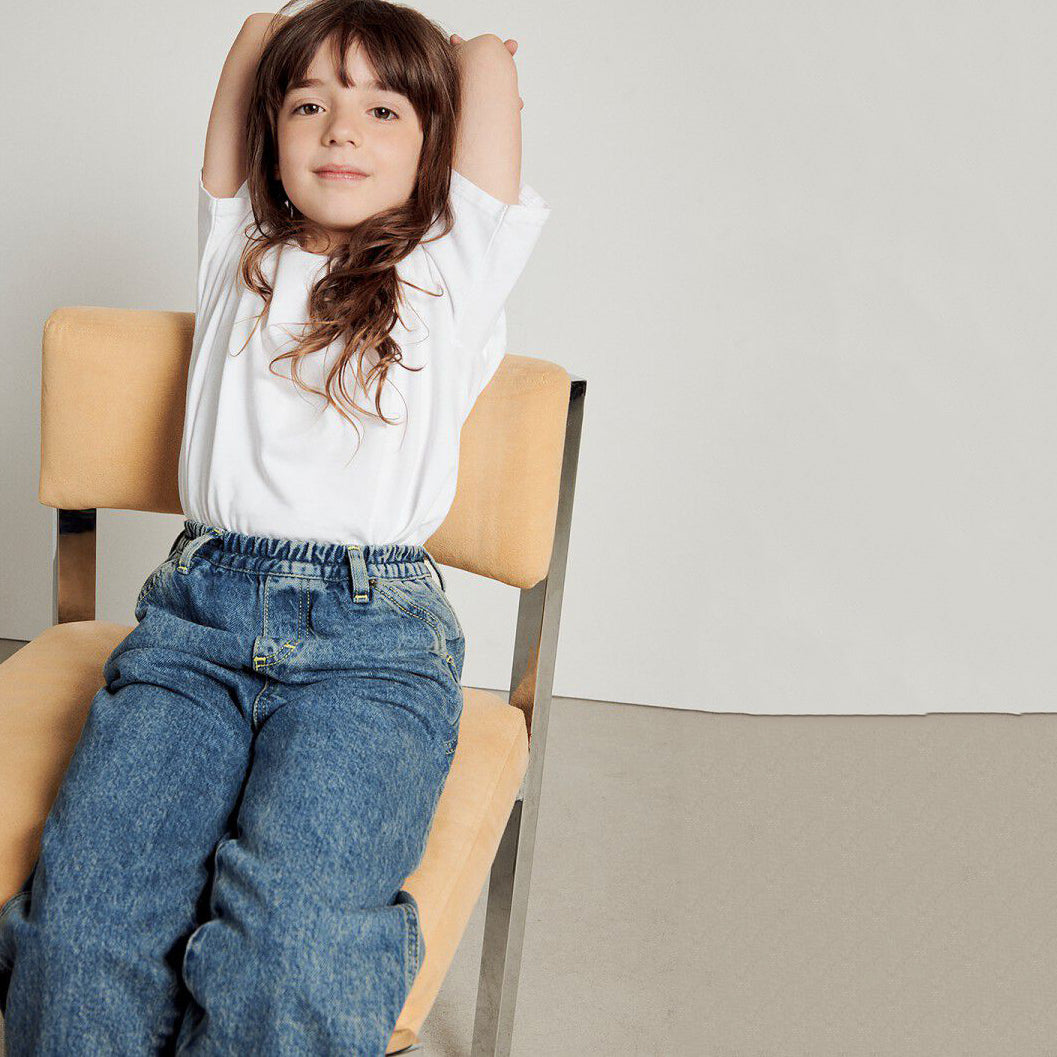 Boys & Girls Blue Denim Trousers