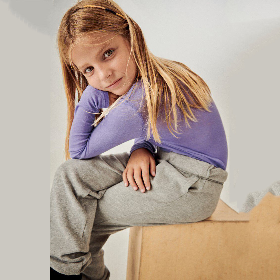 Boys & Girls Purple Cotton T-Shirt