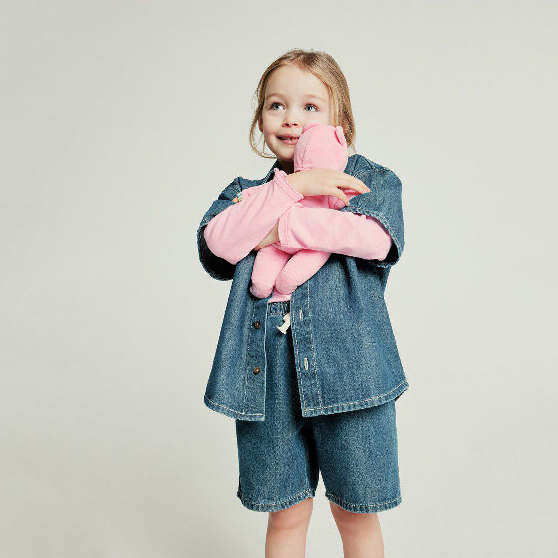 Boys & Girls Blue Denim Shorts