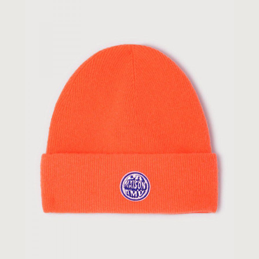 Boys & Girls Fluo Orange Wool Hat