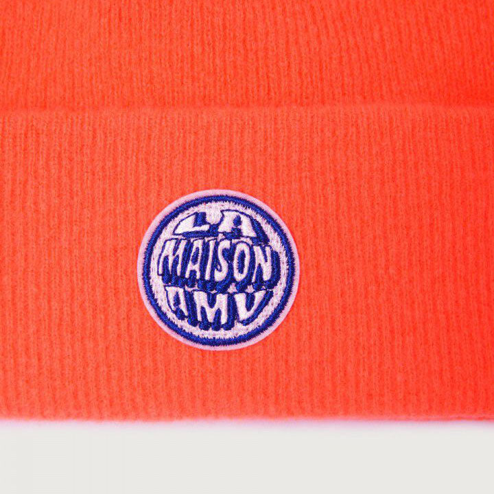 Boys & Girls Fluo Orange Wool Hat