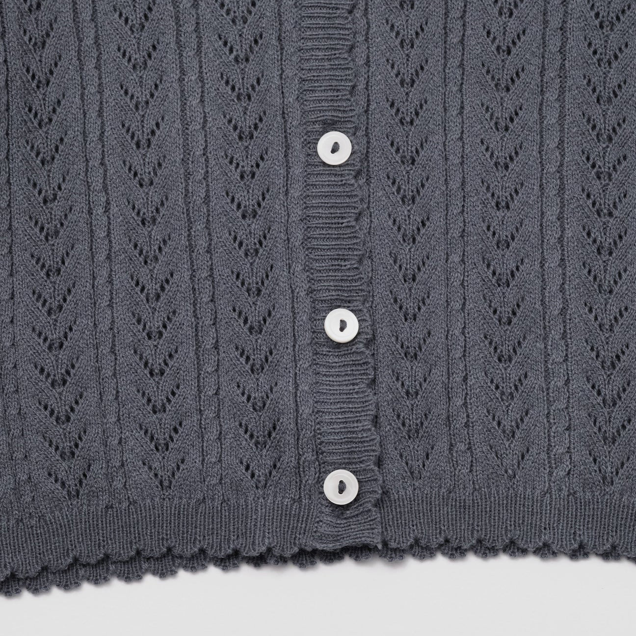 Girls Deep Blue Knit Cardigan