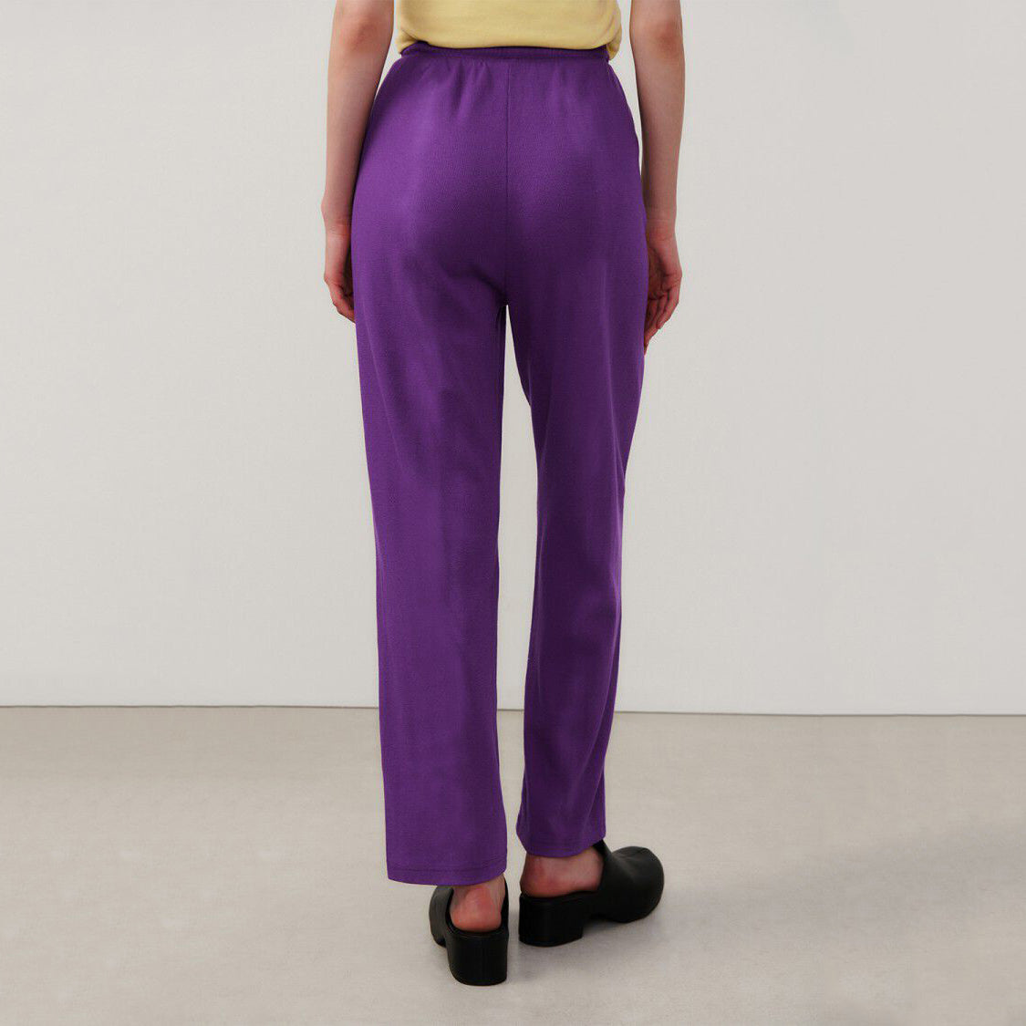 Women Purple Cotton Trousers