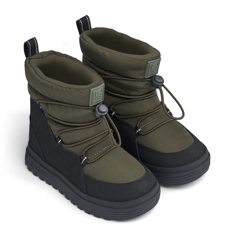 Boys & Girls Army Green Boots