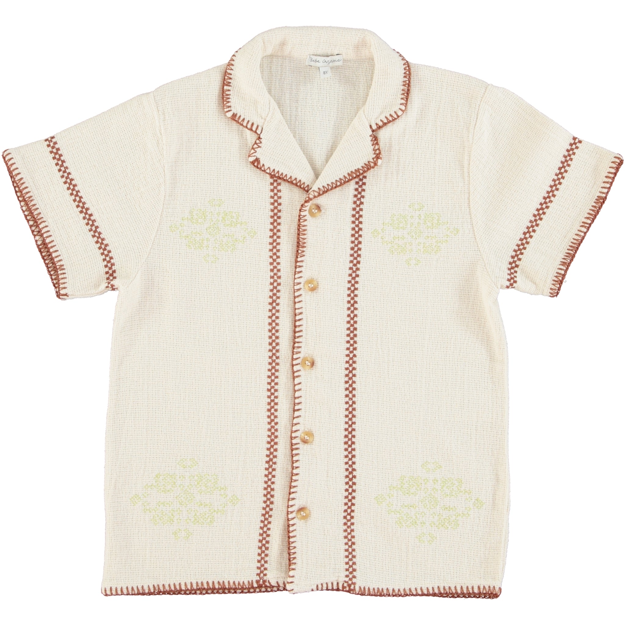 Boys & Girls White Cotton Shirt