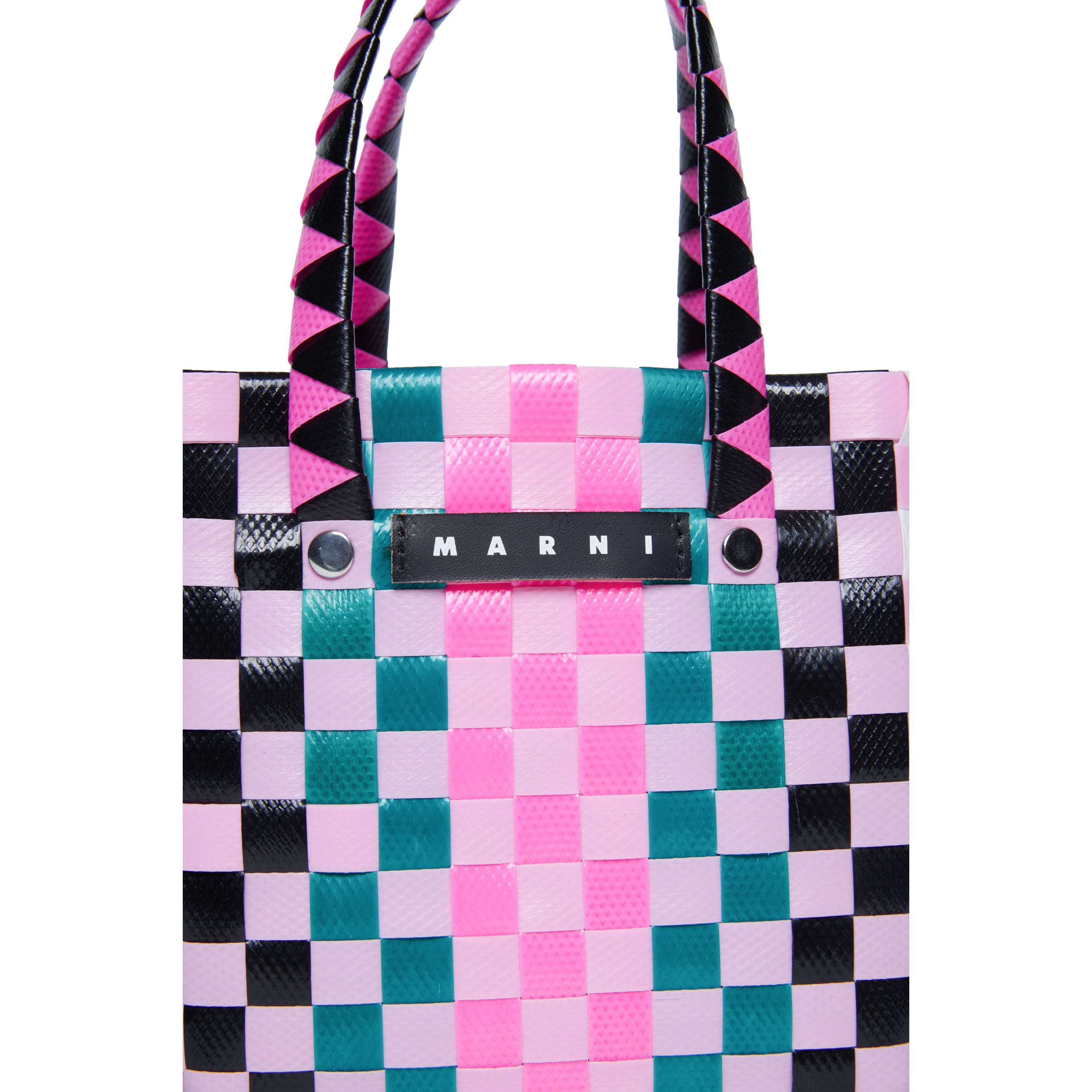 Girls Multicolor Woven Handbag(高x宽x深:14x14x9cm)