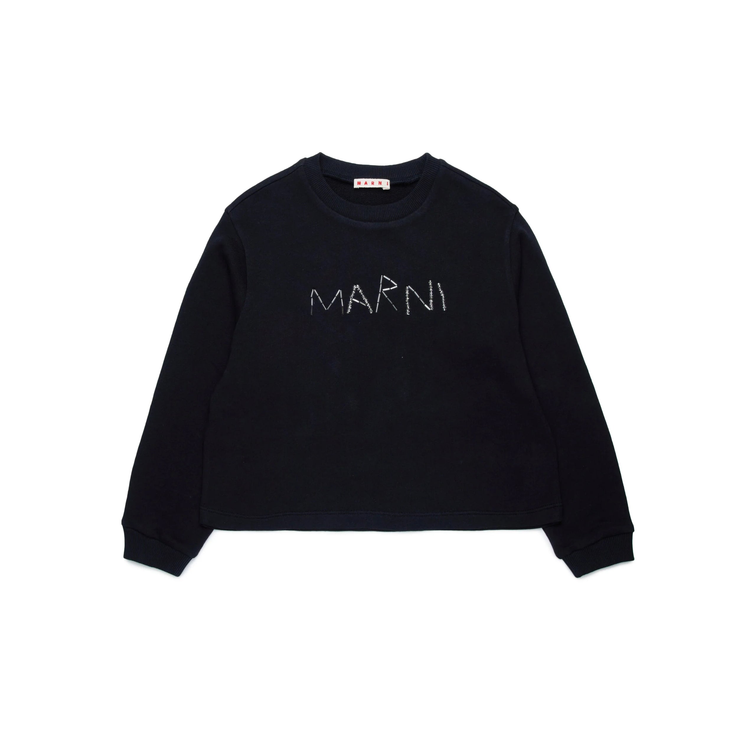 Girls Black Cotton Sweatshirt