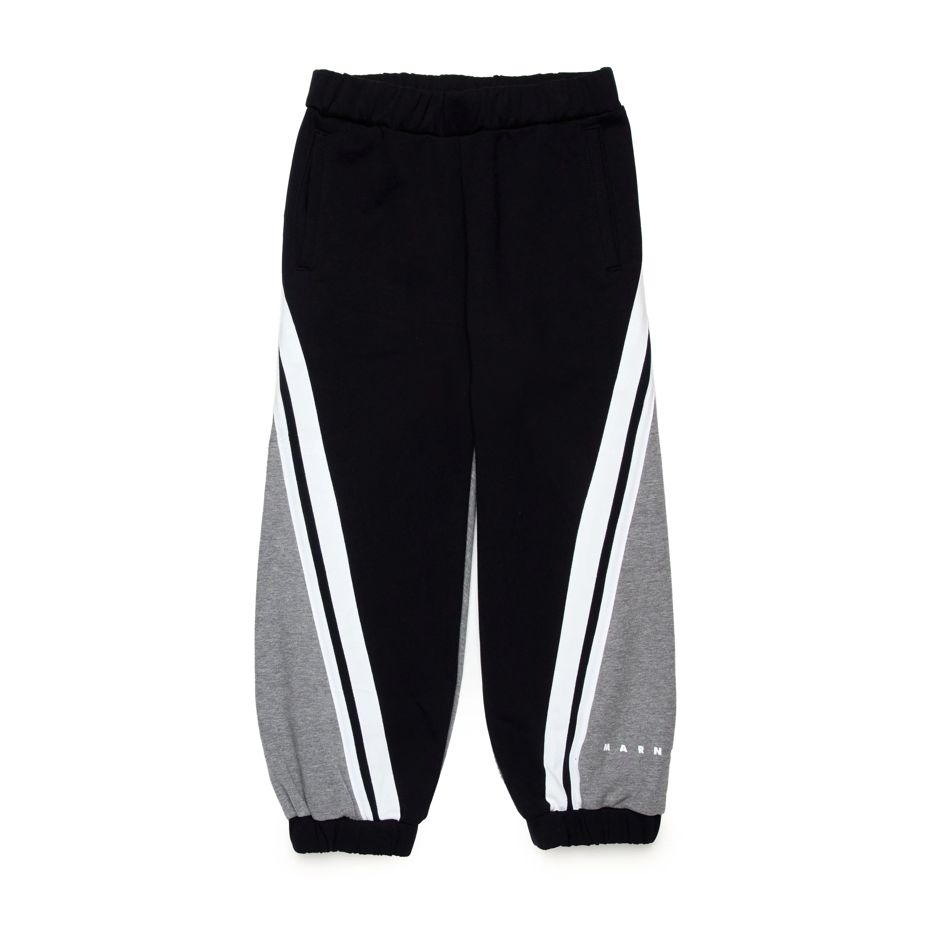 Boys & Girls Black Cotton Trousers