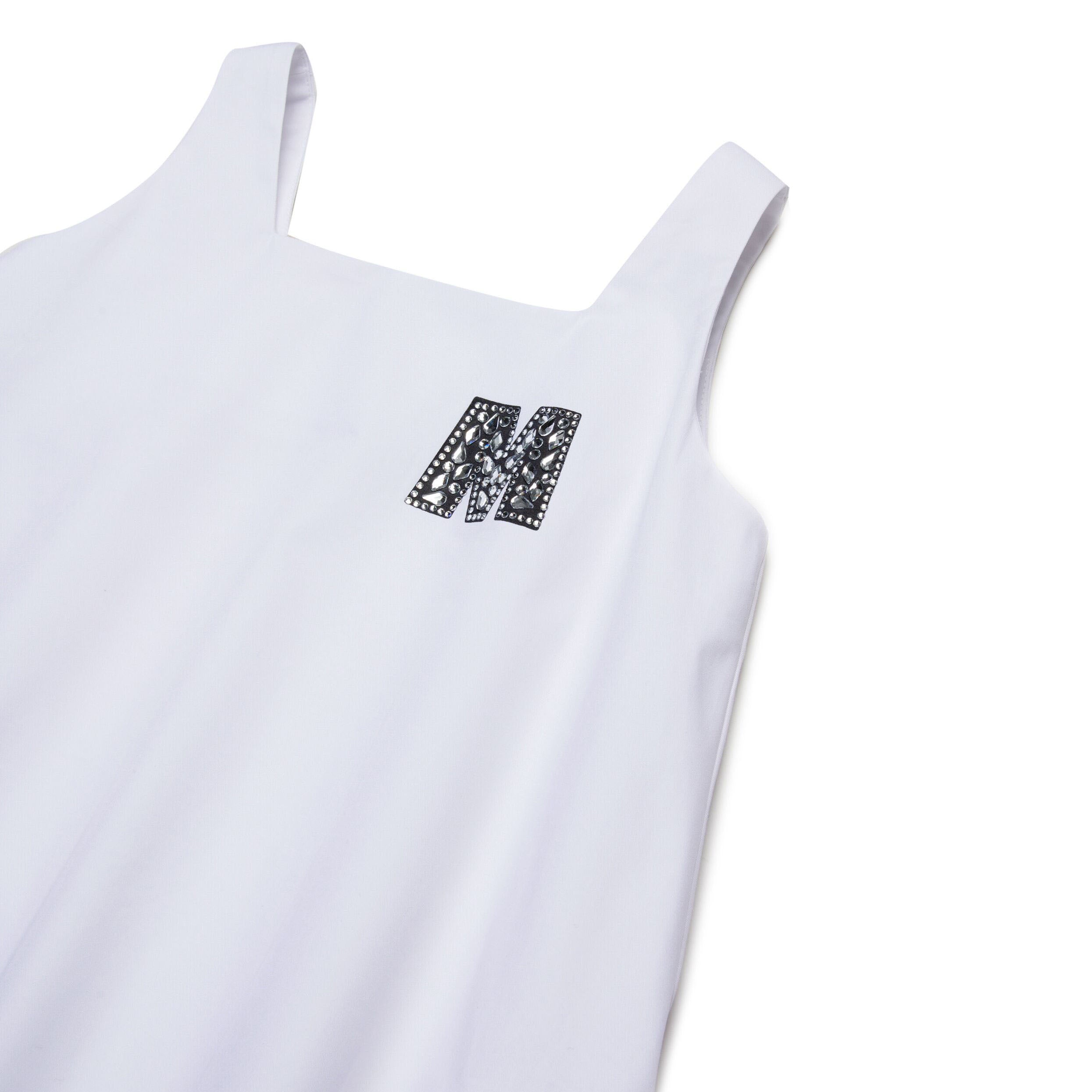 Girls White Cotton Dress