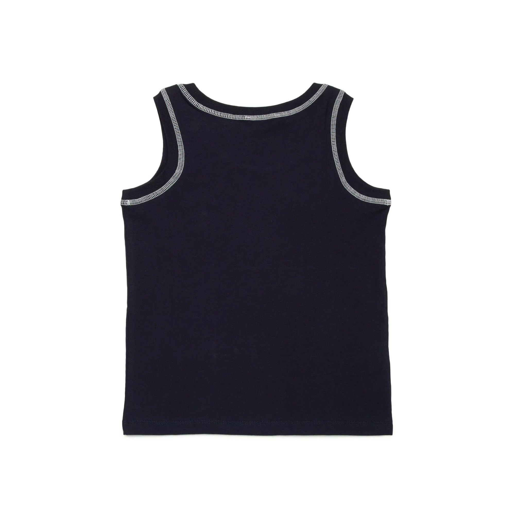 Boys Navy Cotton Vest