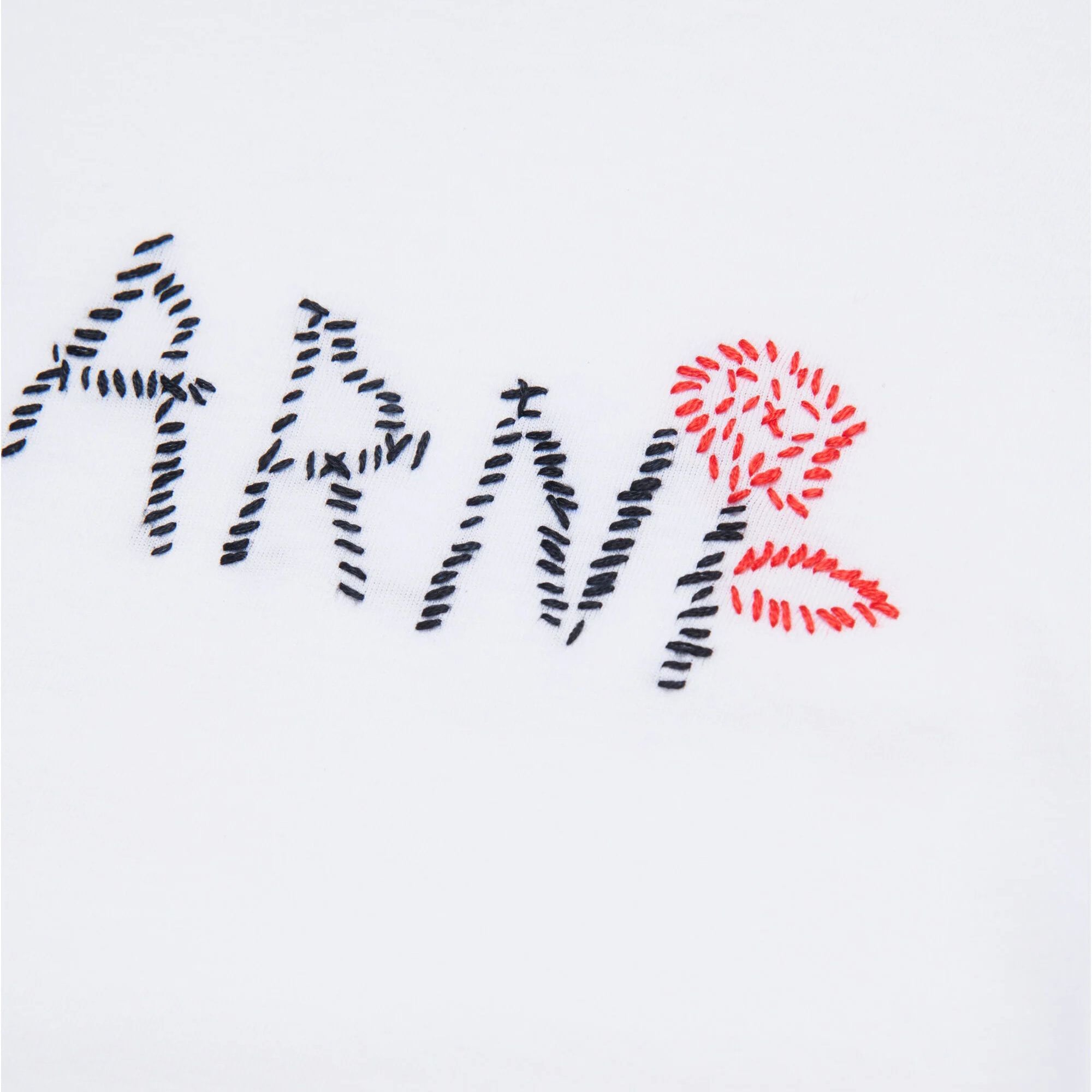 Girls White Logo Cotton T-Shirt