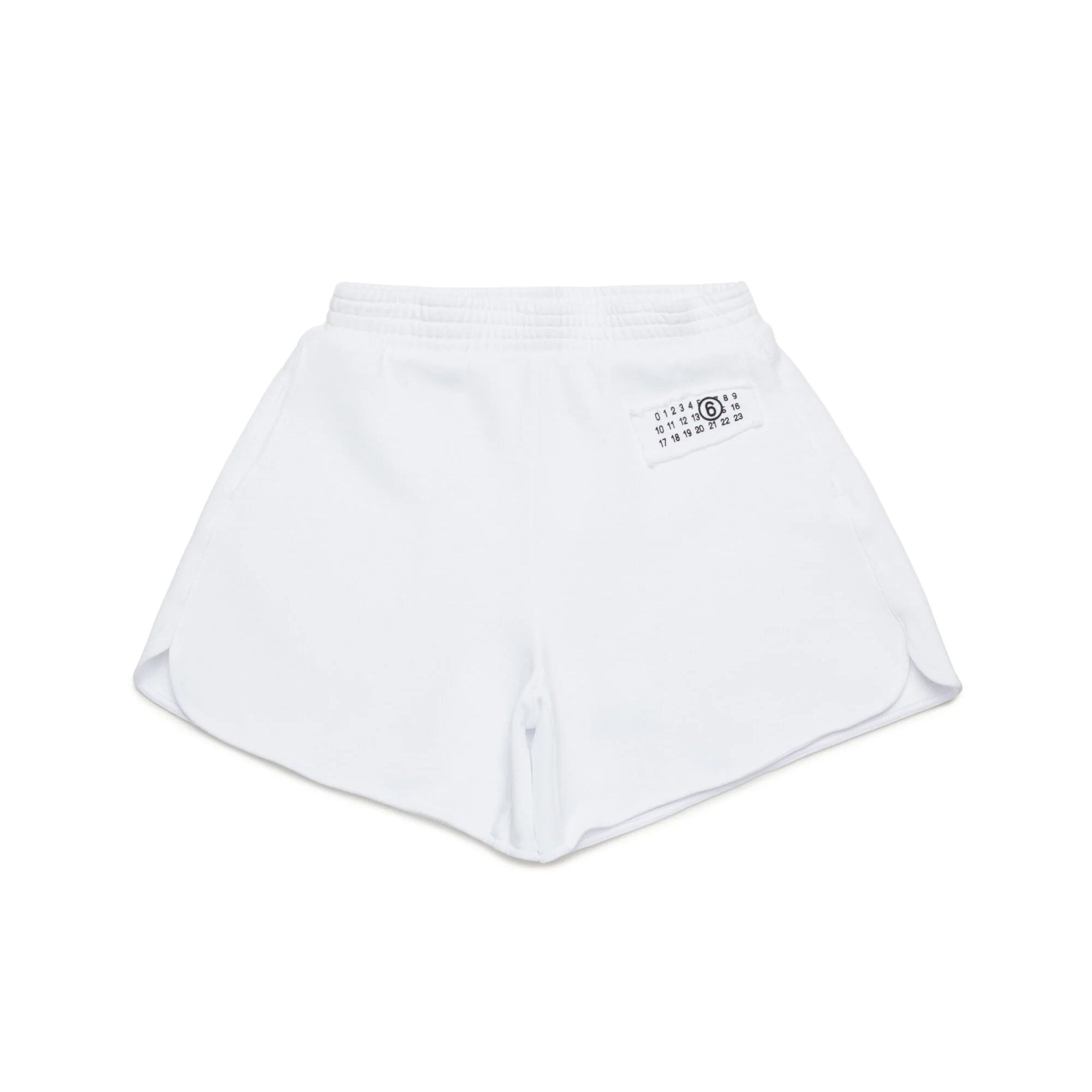 Boys & Girls White Cotton Shorts