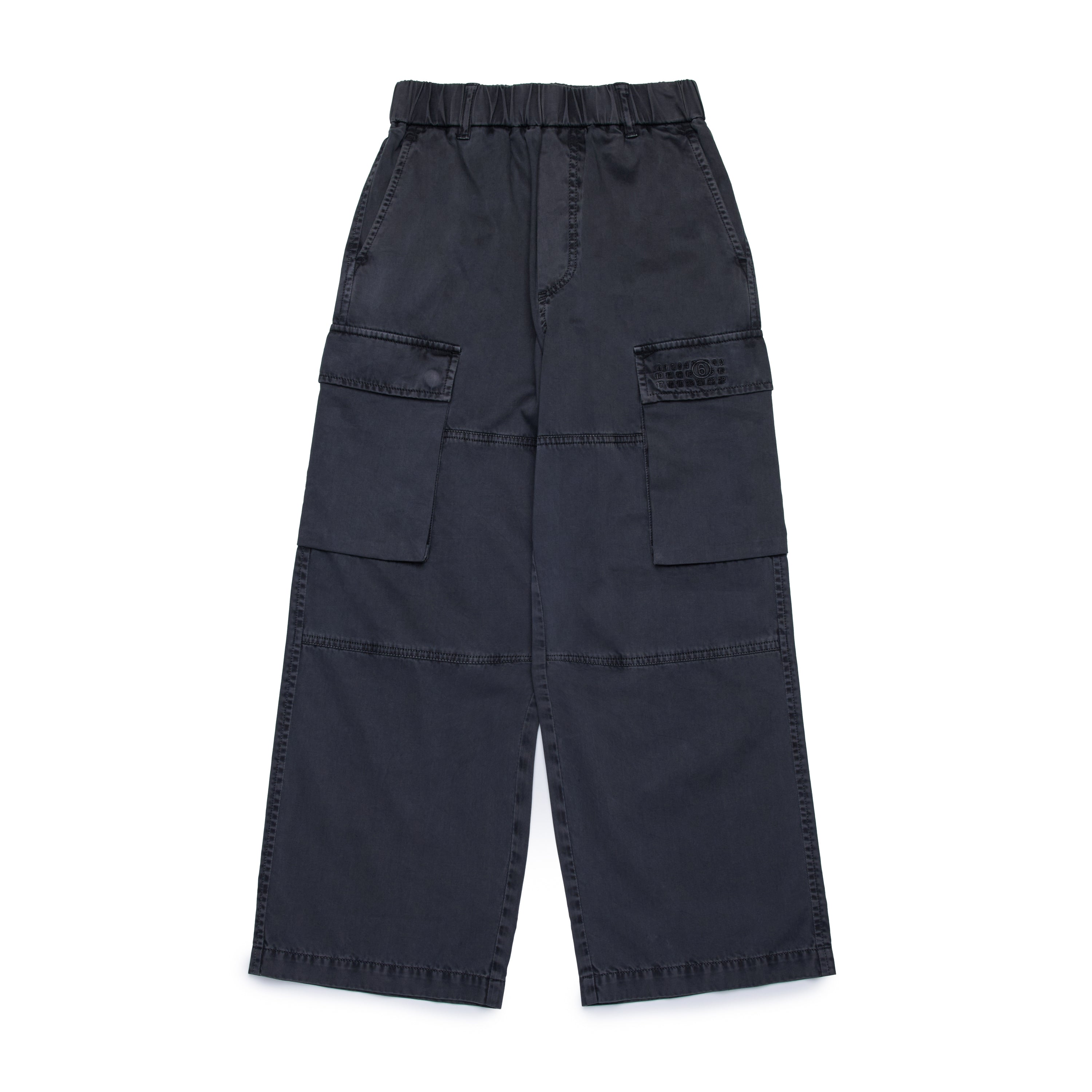 Boys & Girls Black Cotton Trousers