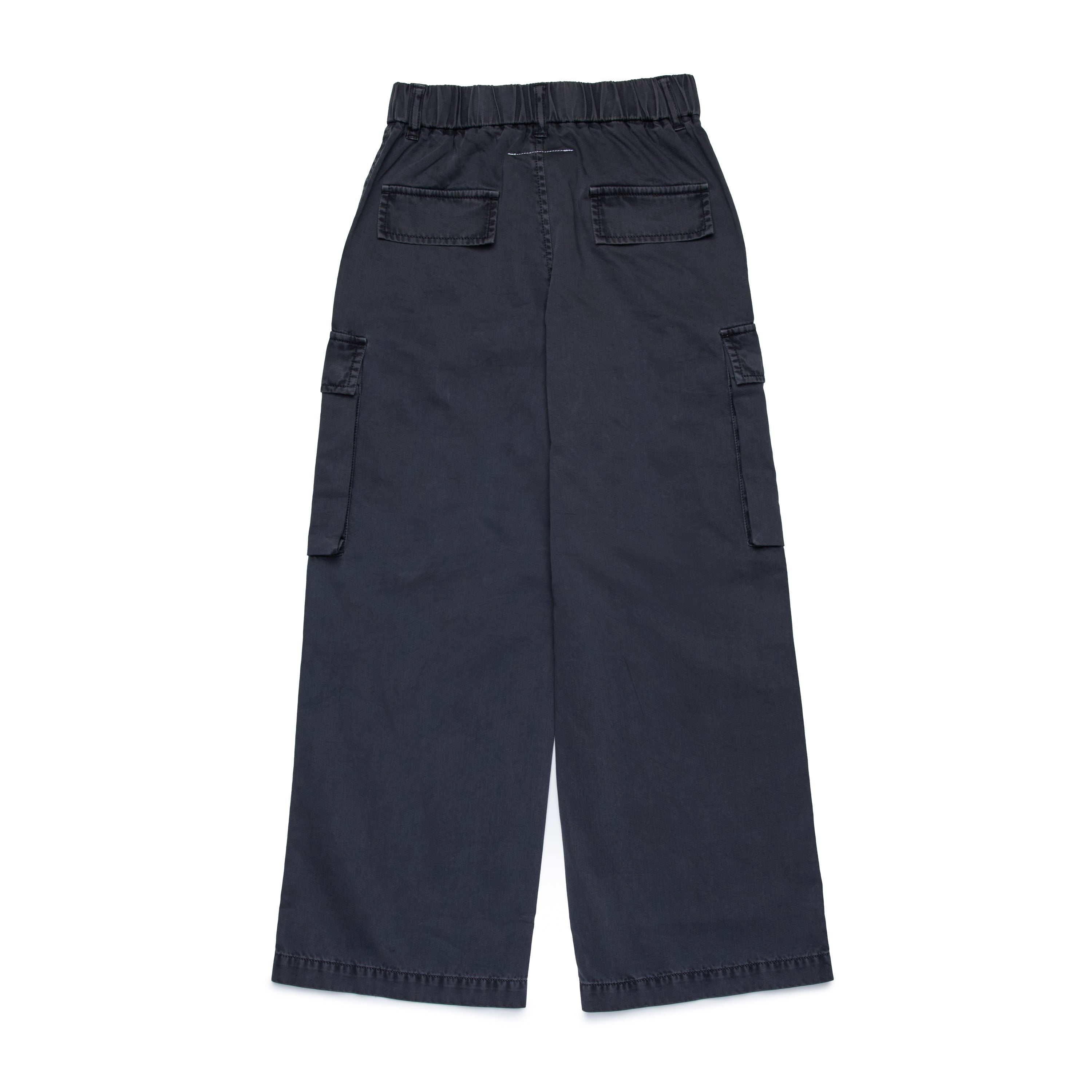 Boys & Girls Black Cotton Trousers