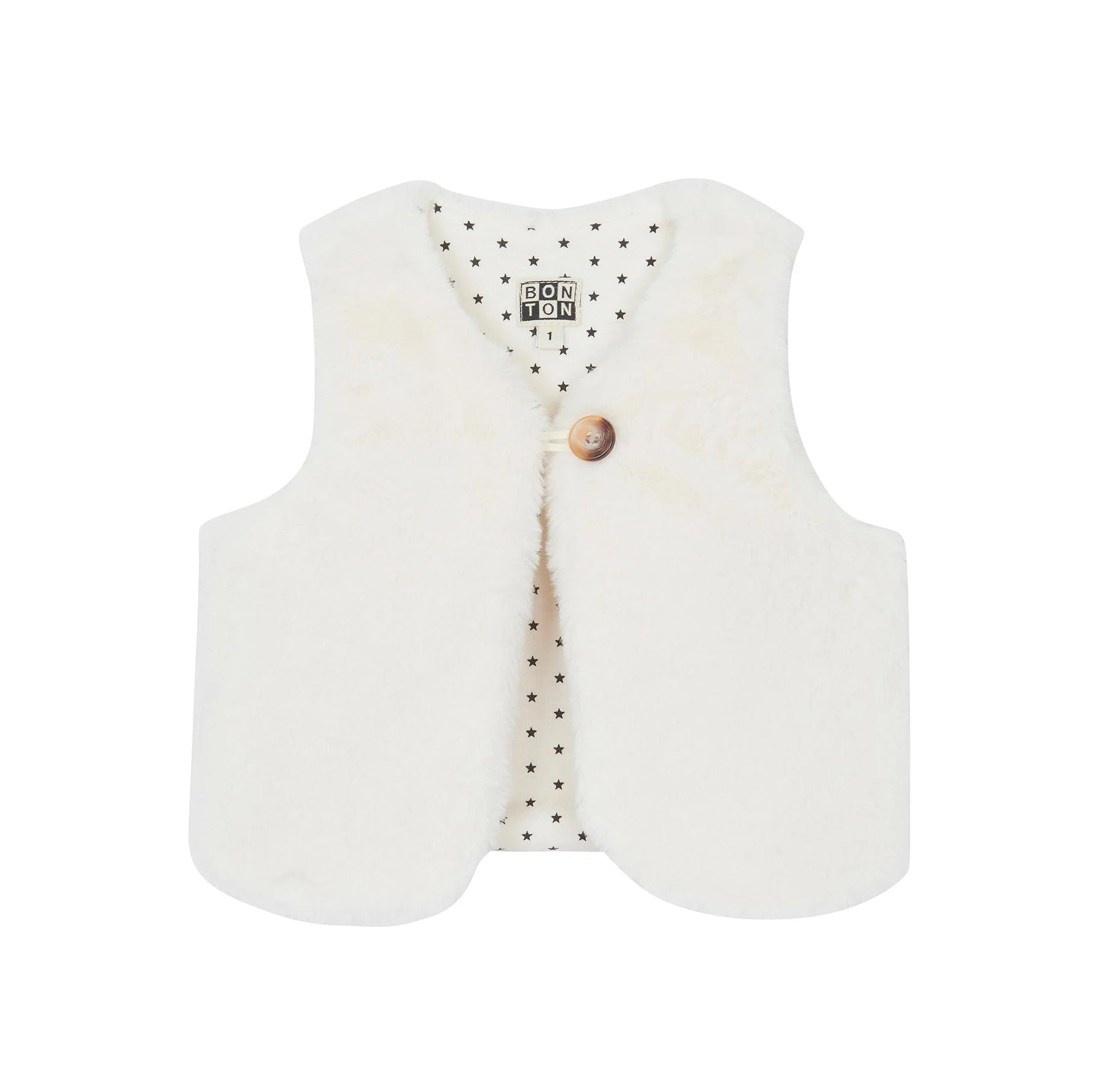 Baby Girls White Gilet