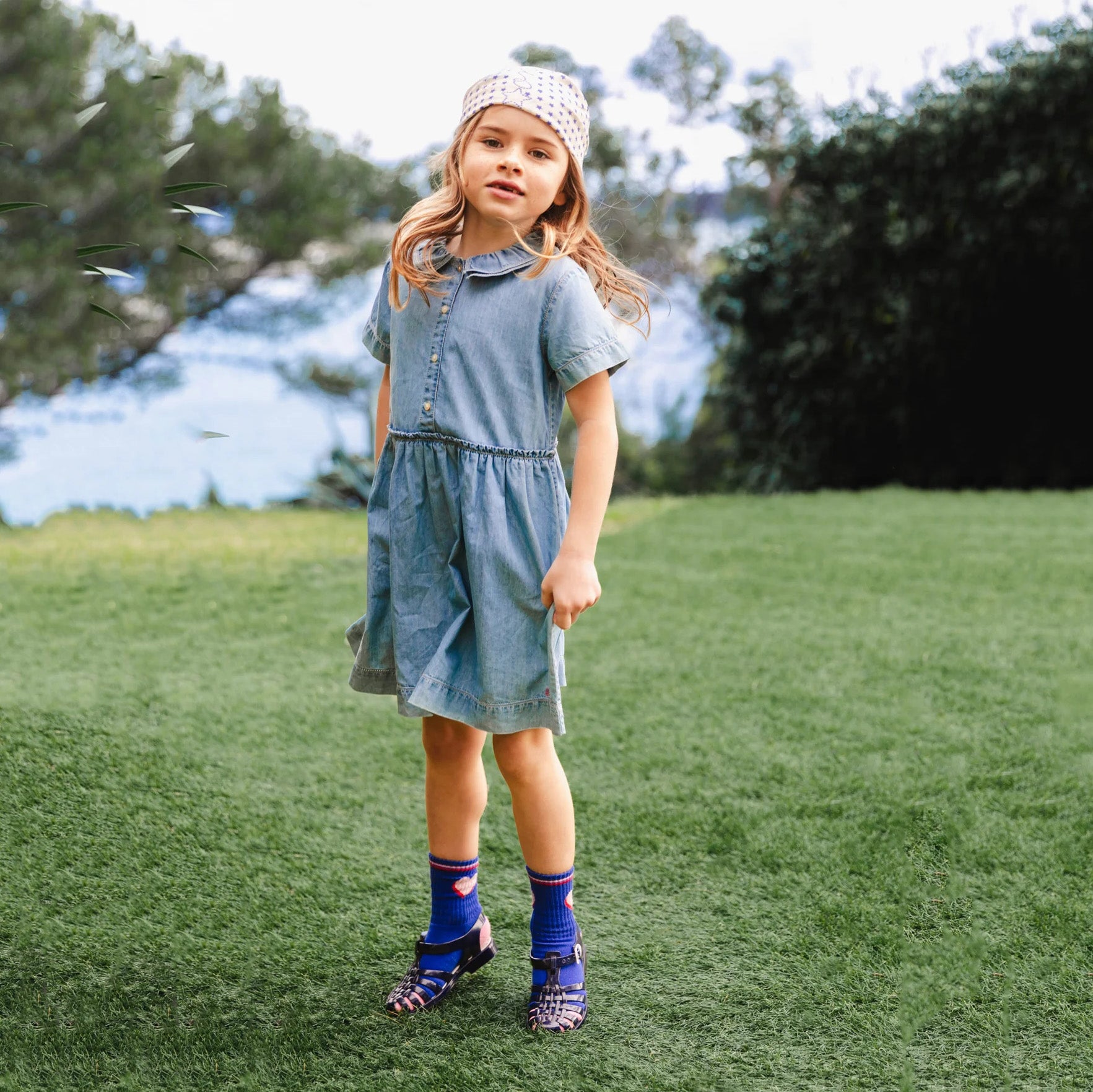 Girls Blue Denim Dress