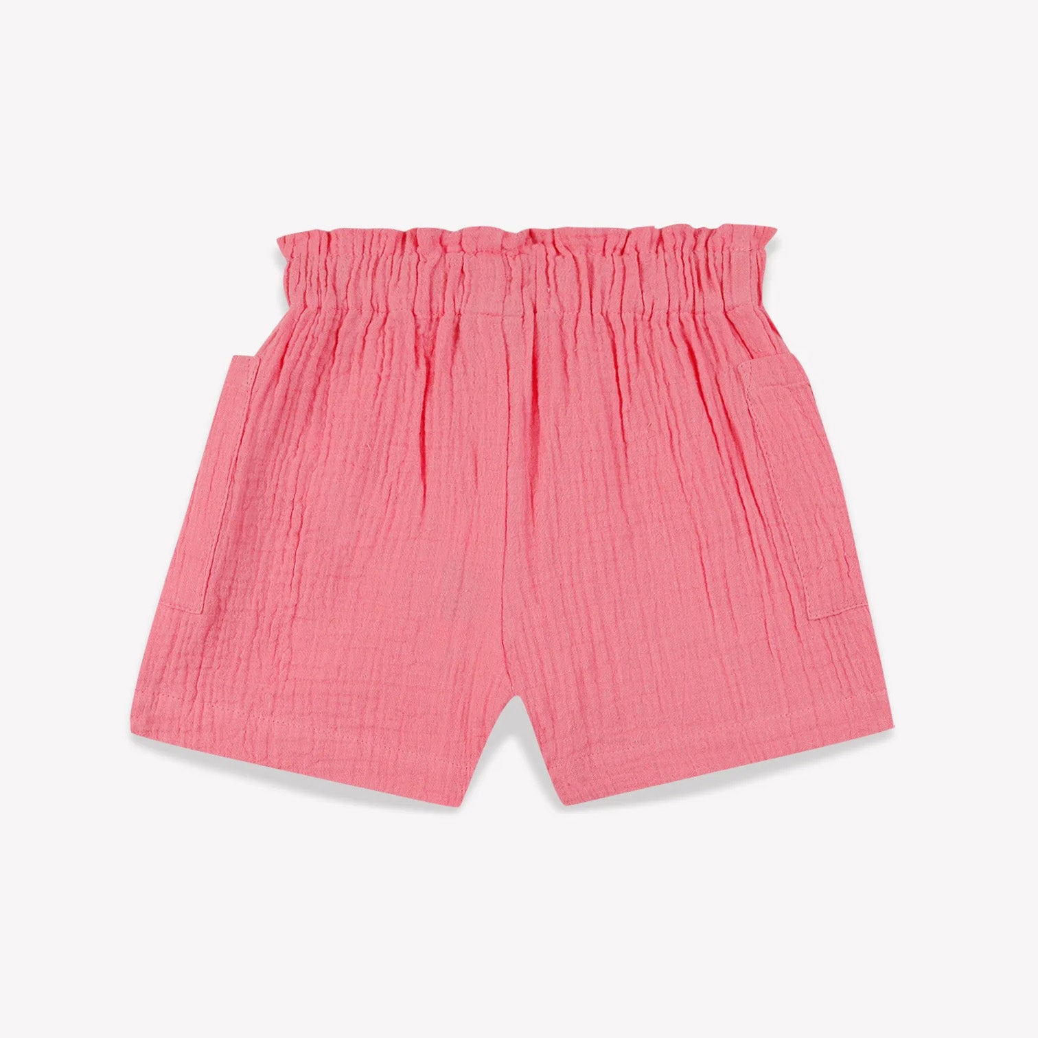 Girls Pink Cotton Shorts