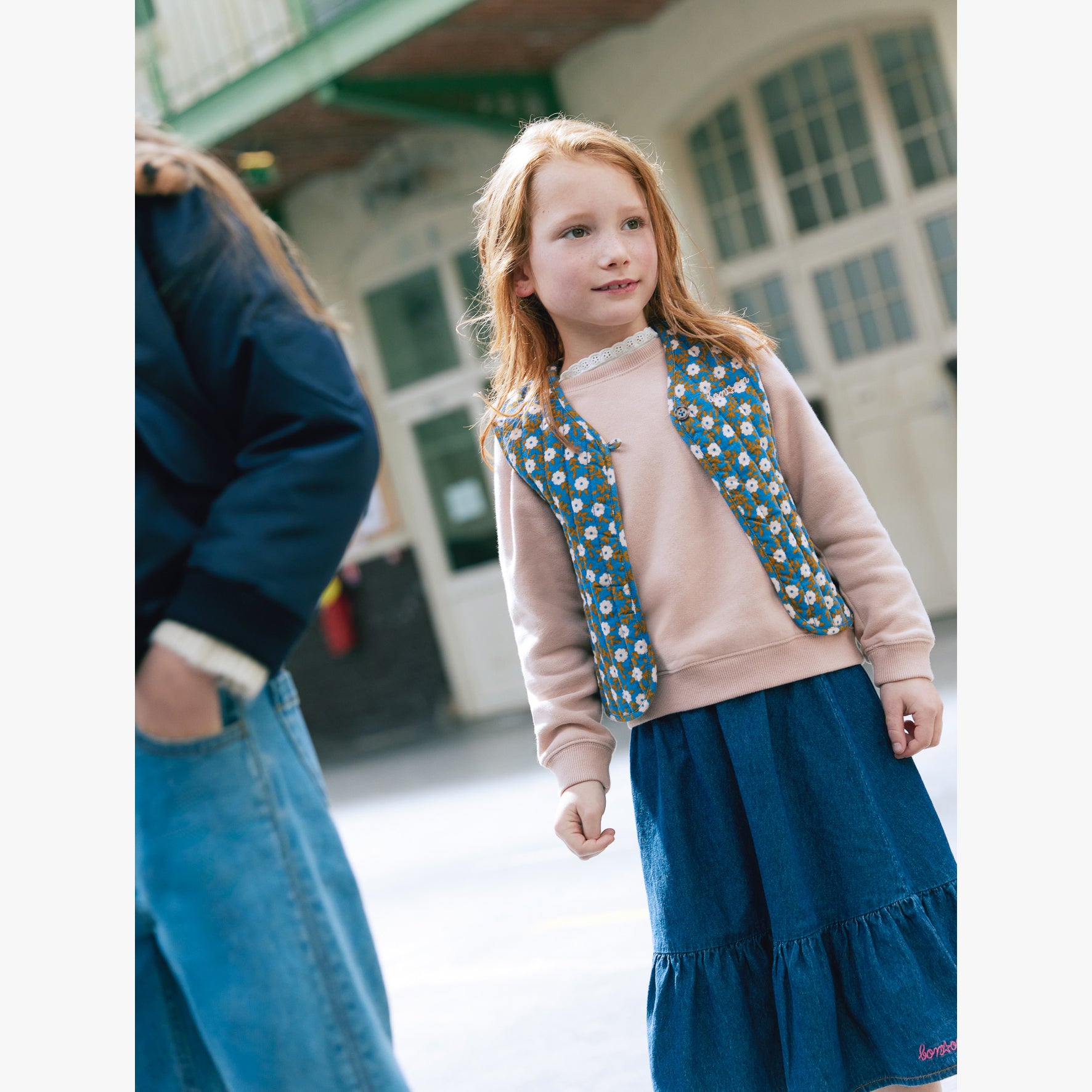 Girls Blue Denim Skirt