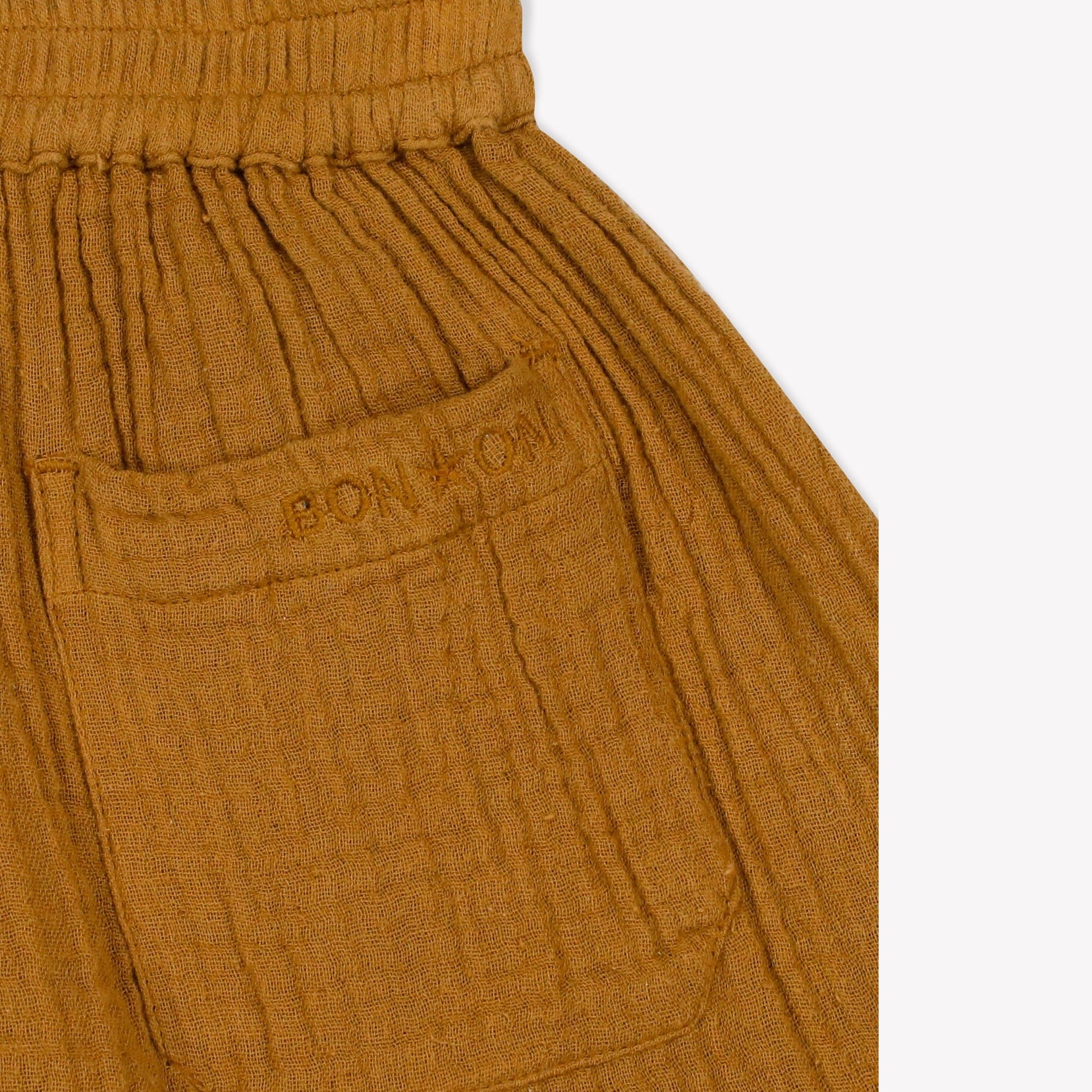 Boys Brown Cotton Shorts
