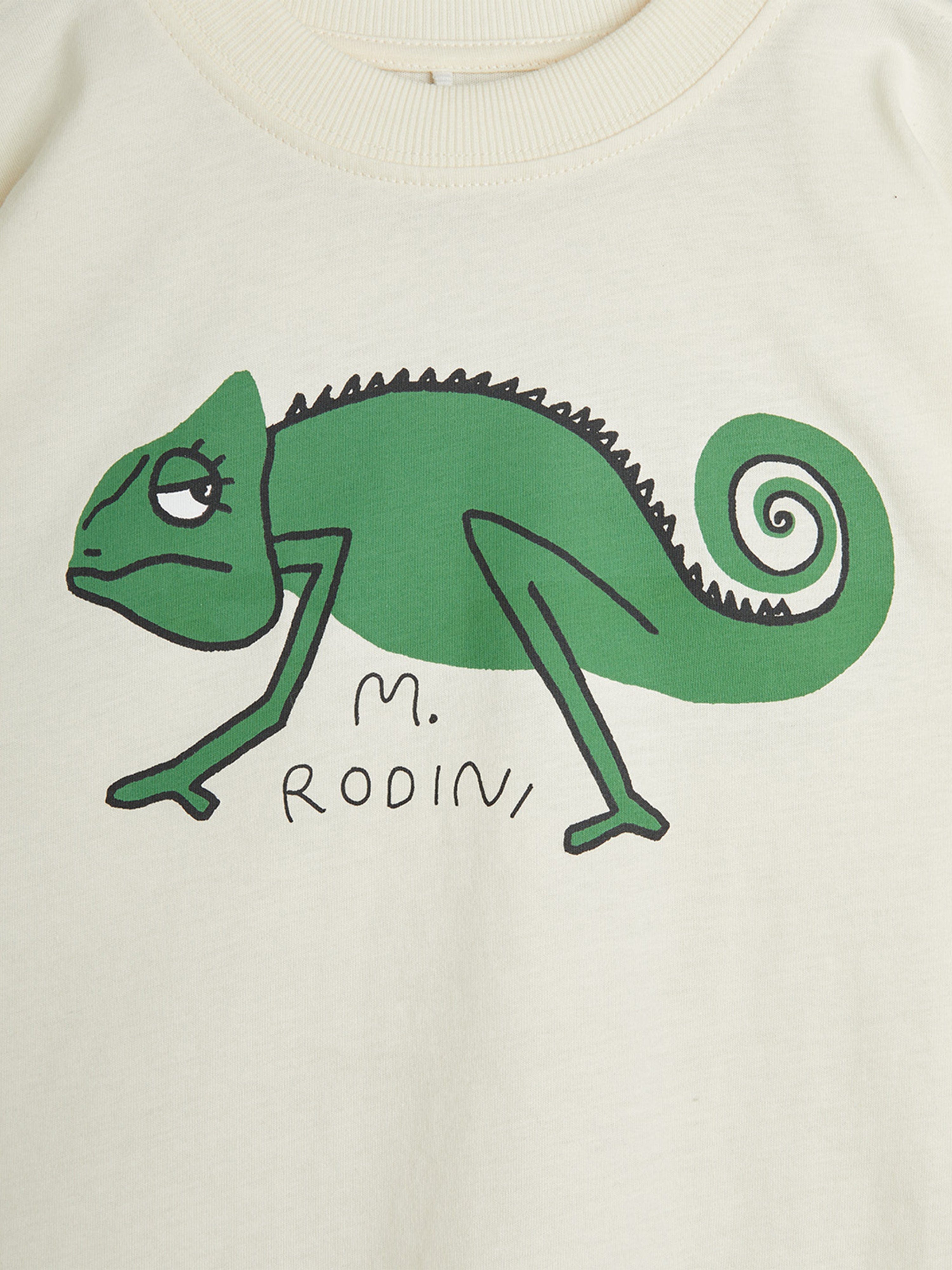 Boys Lizard T-Shirt in Ivory