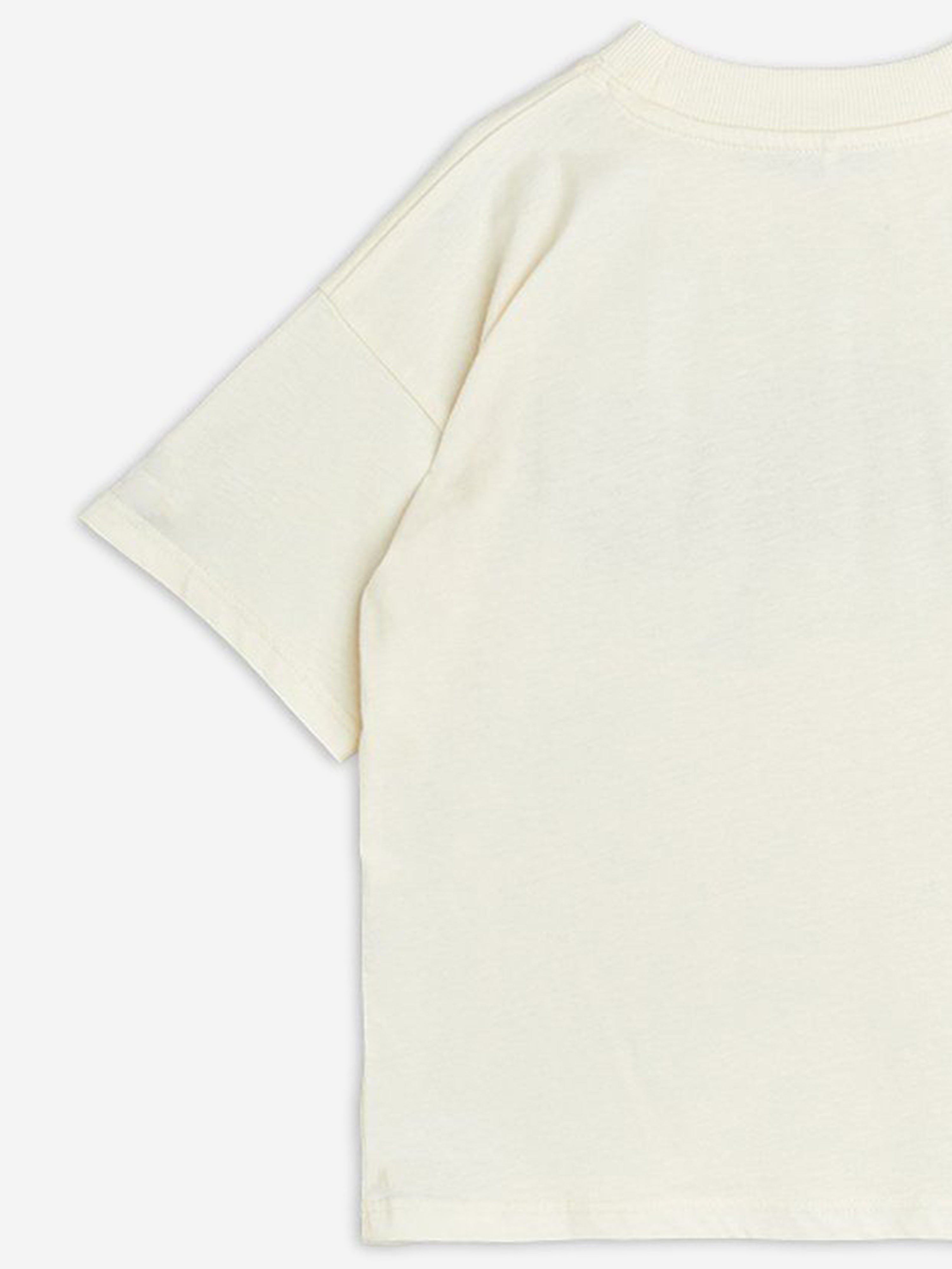 Boys Lizard T-Shirt in Ivory