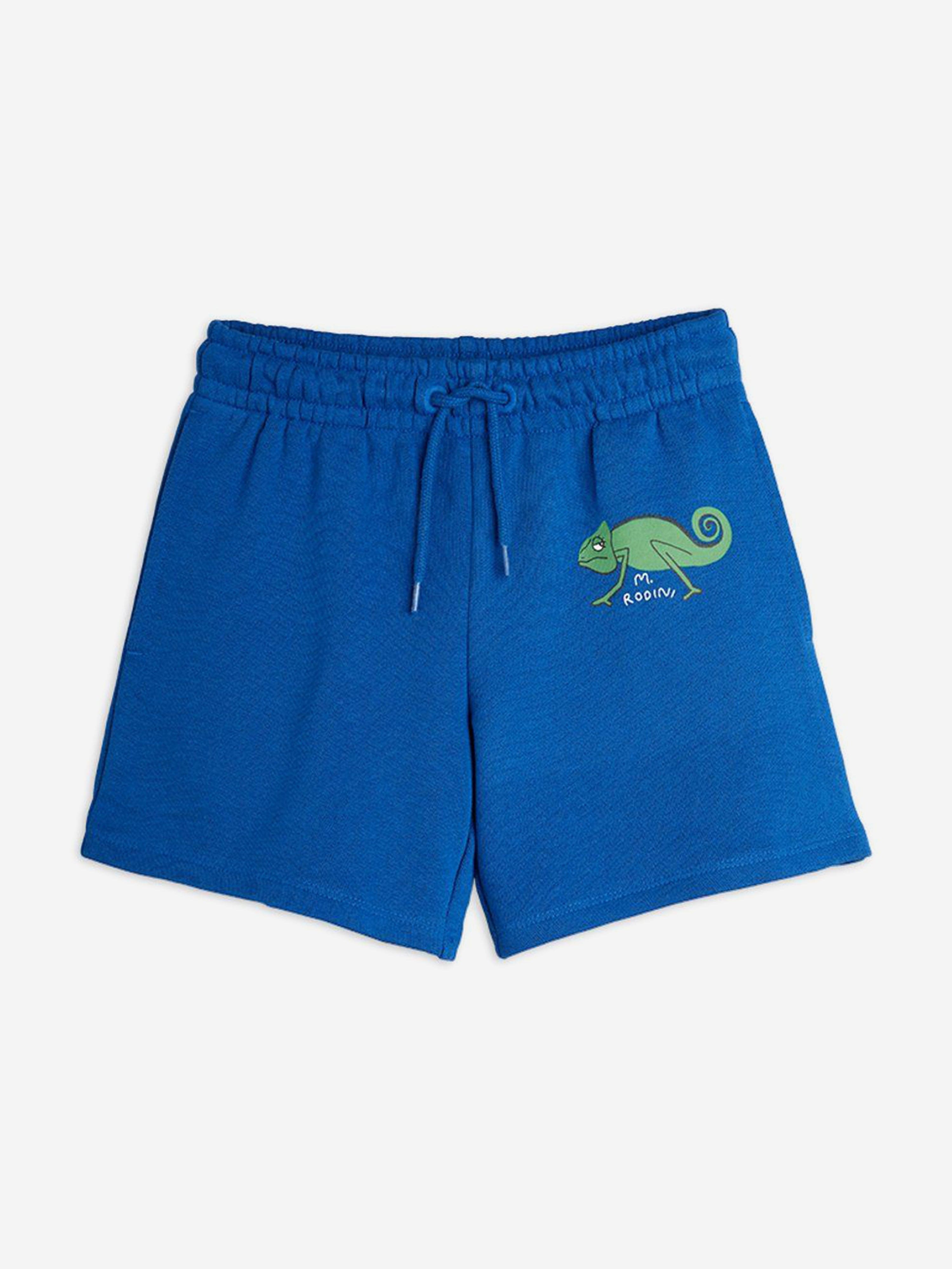 Boys Lizard Sweat Shorts in Blue