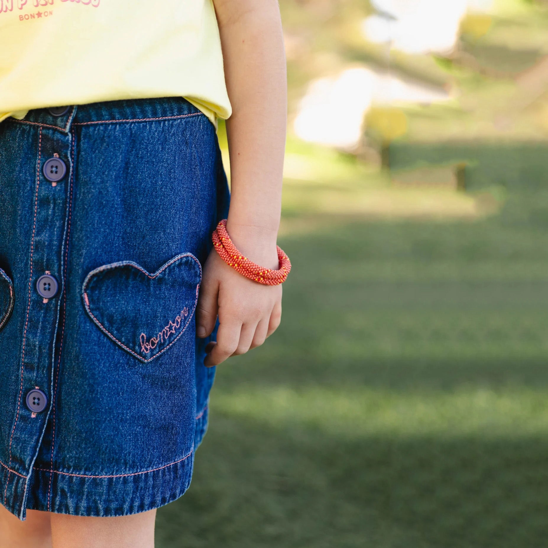 Girls Dark Blue Denim Skirt